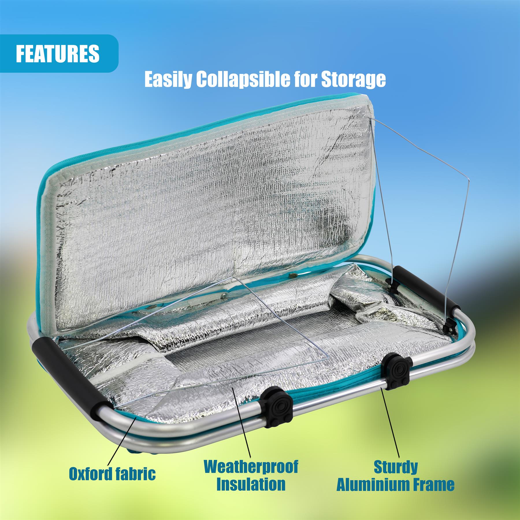 Blue Cooler Basket Bag by GEEZY - The Magic Toy Shop