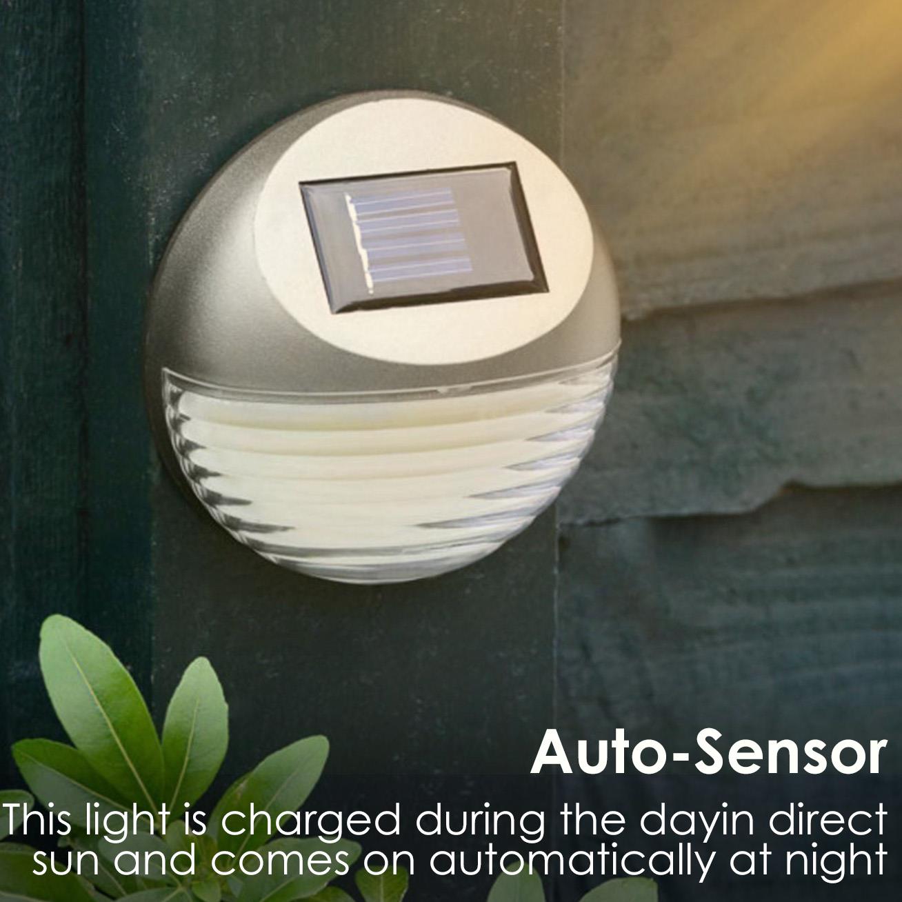 10 x Solar LED Fence Lights Silver by GEEZY - The Magic Toy Shop