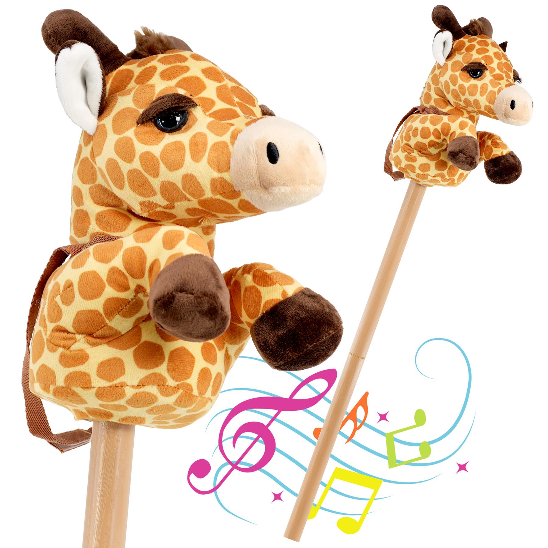 Kids Hobby Horse Toy Giraffe with Sounds by The Magic Toy Shop - The Magic Toy Shop