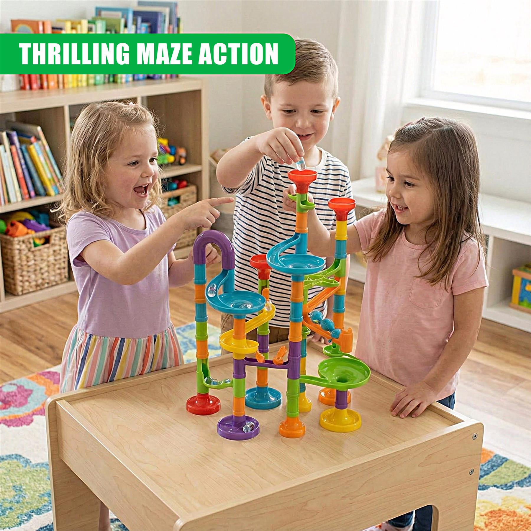 113 Pieces Marble Run Game