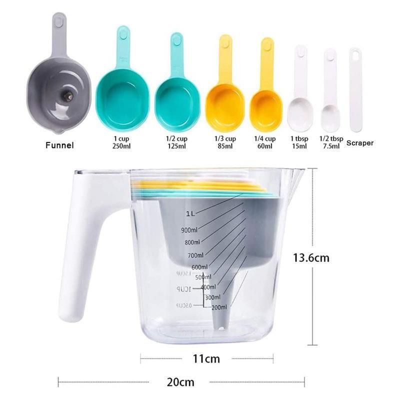 Measuring Cups & Spoons Set 9pcs by Geezy - The Magic Toy Shop