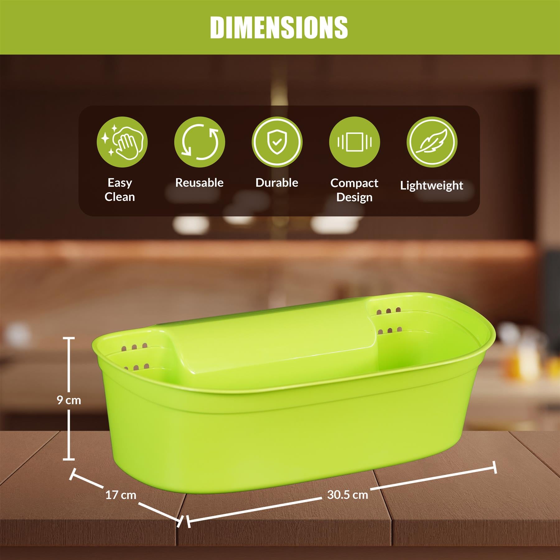 Hanging Kitchen Waste Basket 1.5L by Geezy - The Magic Toy Shop