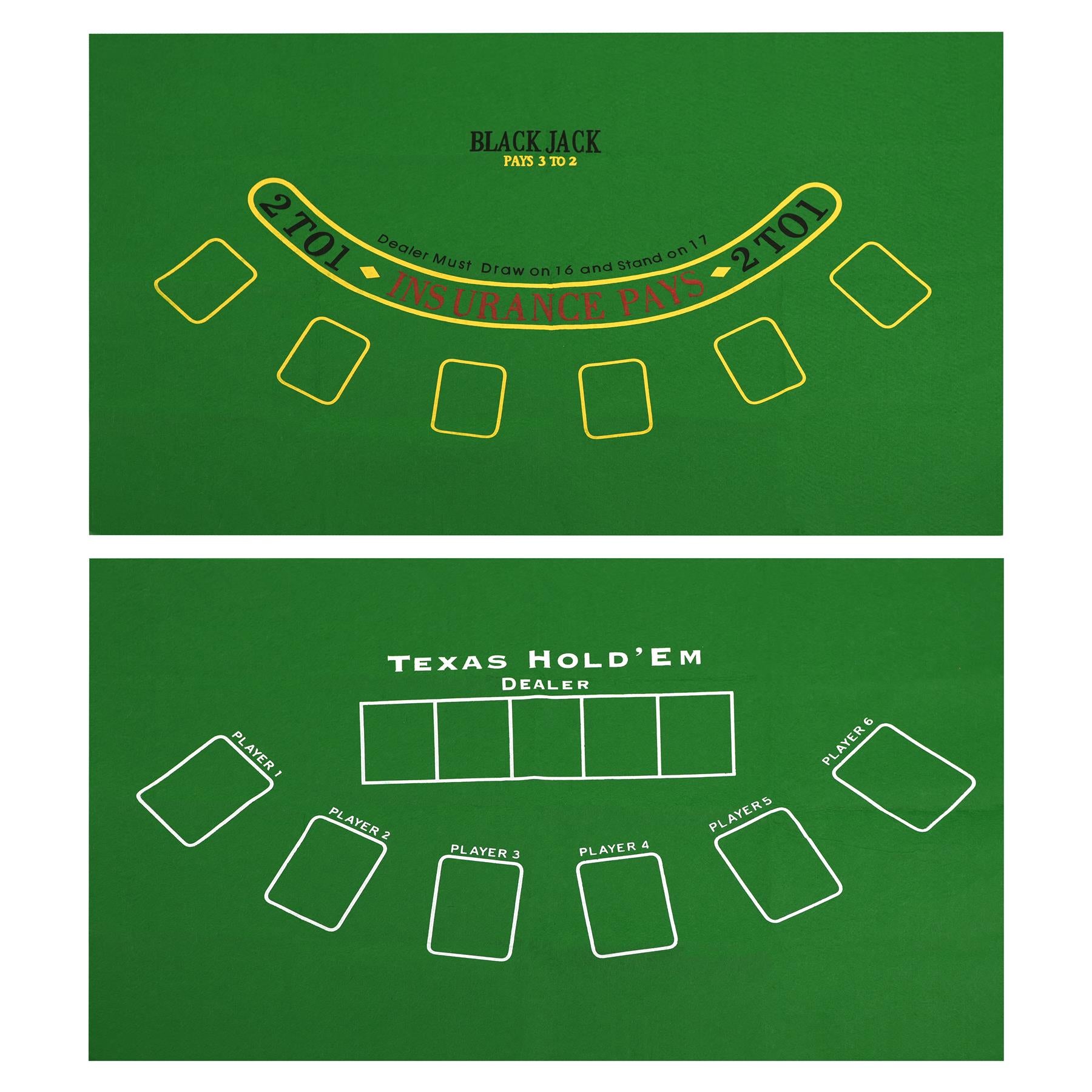 2 in 1 Texas Hold'em & Blackjack Set by The Magic Toy Shop - The Magic Toy Shop