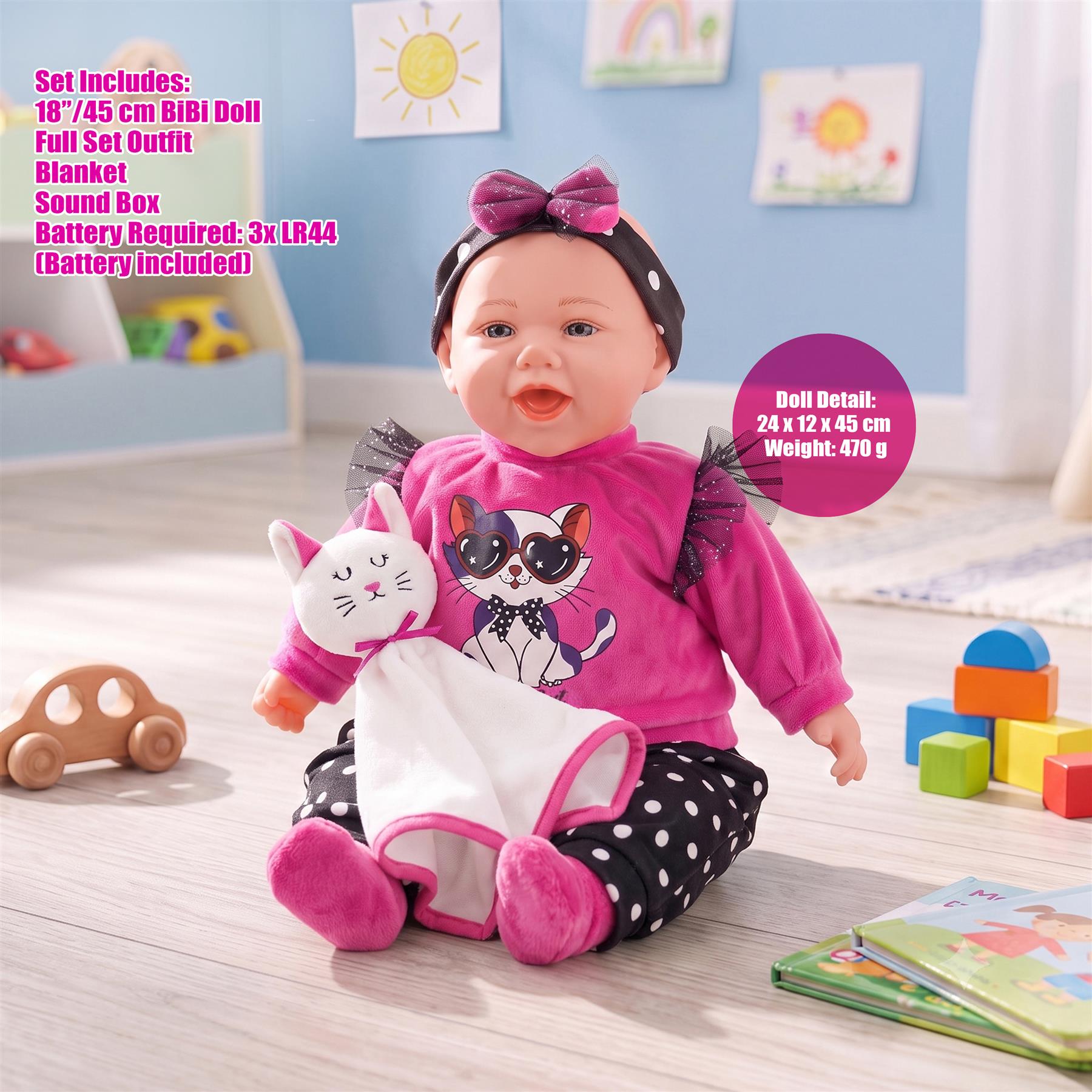 BiBi Baby Doll "Nya" (45 cm / 18")