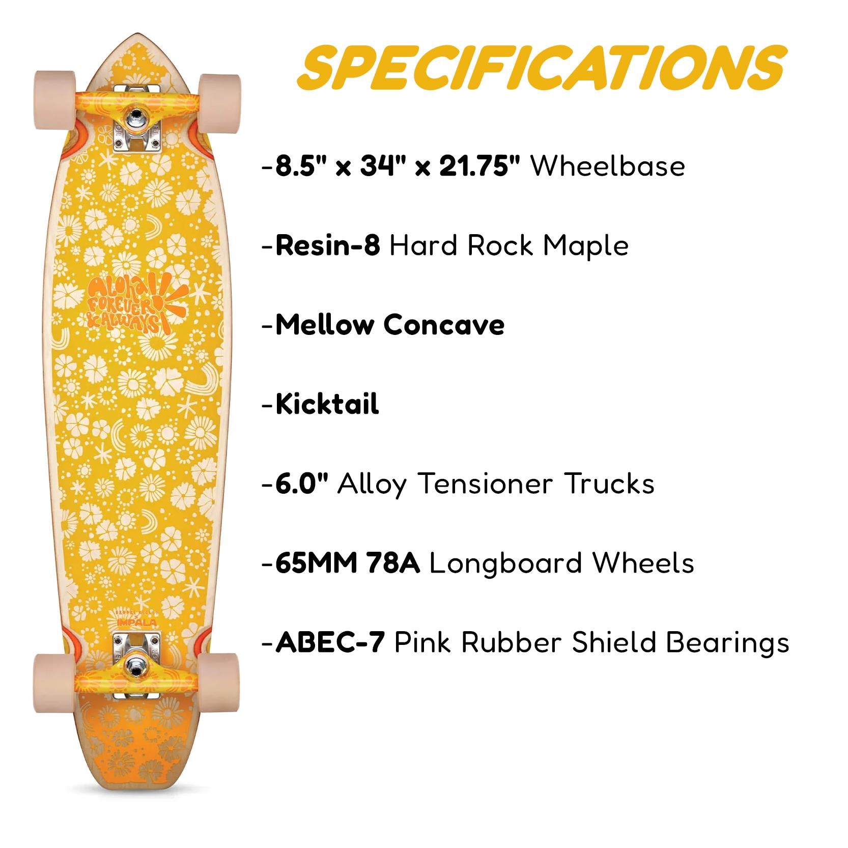 Impala Zeina 34" Complete Longboard by GEEZY - The Magic Toy Shop