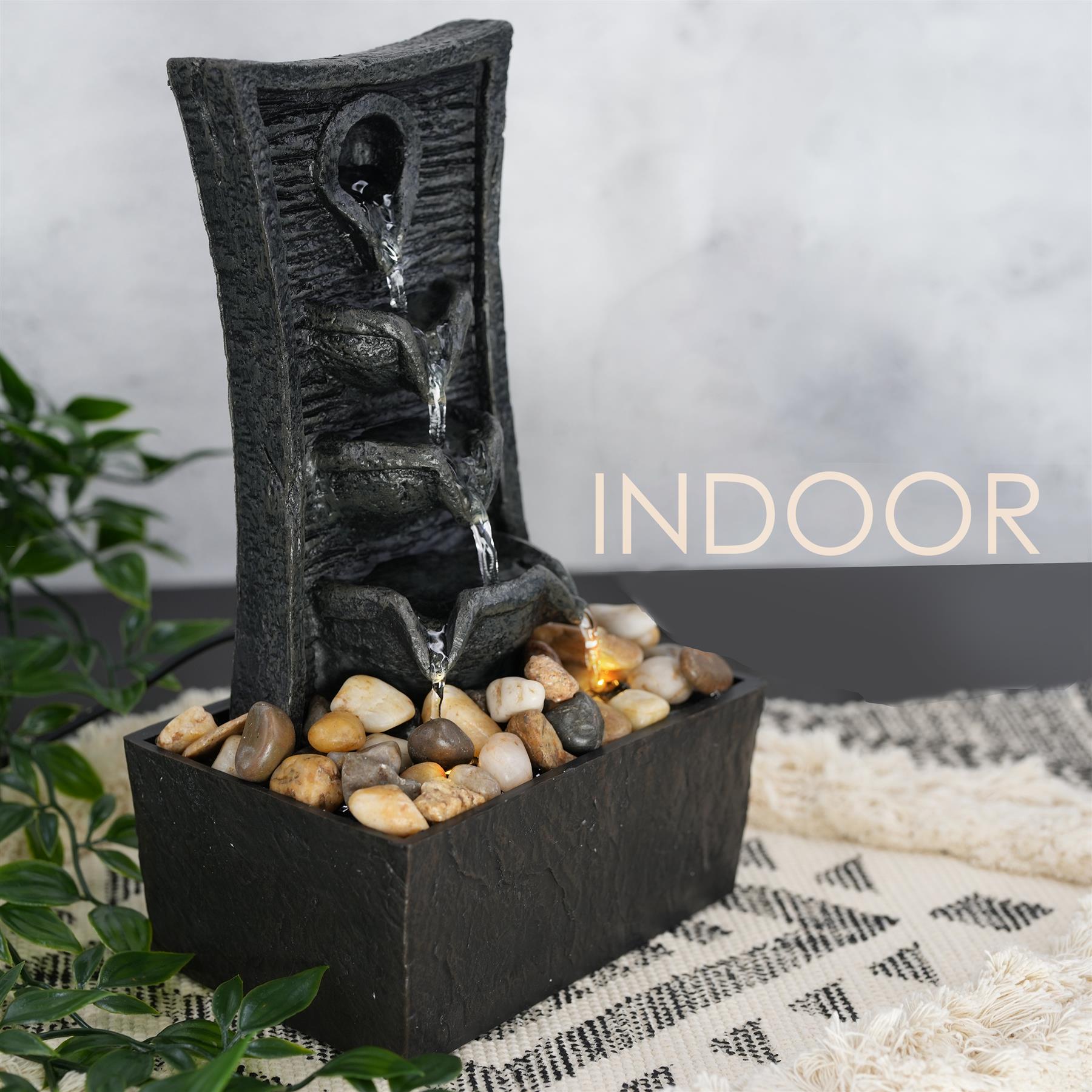 Tiers Water Feature Indoor With LED by GEEZY - The Magic Toy Shop