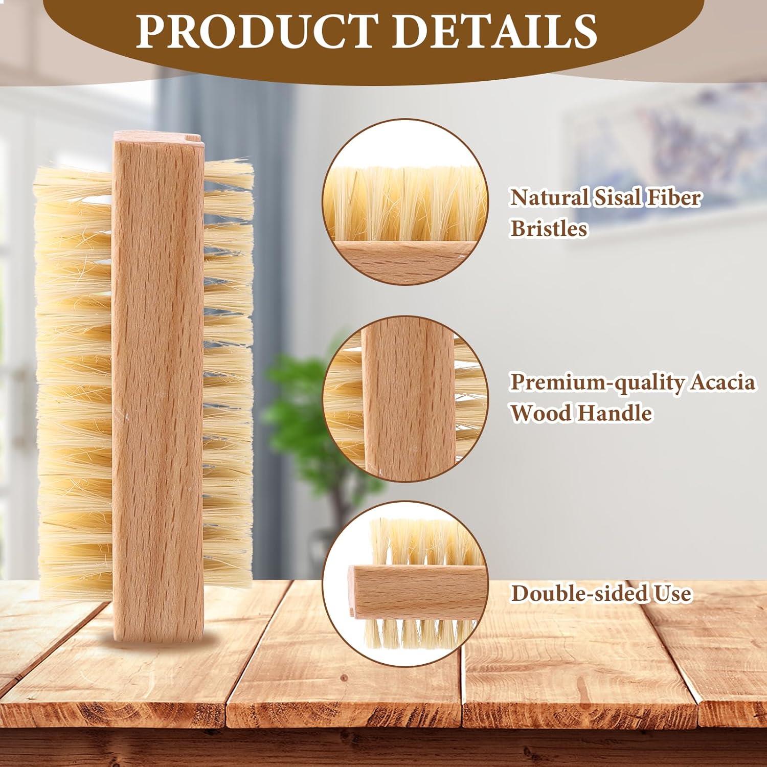 Double Sided Wooden Nail Scrubbing Brushes by GEEZY - The Magic Toy Shop
