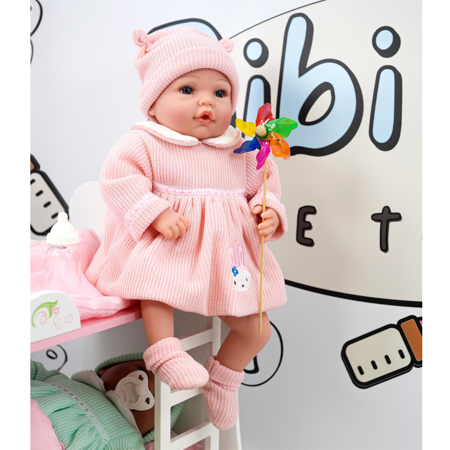 BiBi Outfits - Reborn Doll Clothes (Pink Dress) (50 cm / 20") by BiBi Doll - The Magic Toy Shop