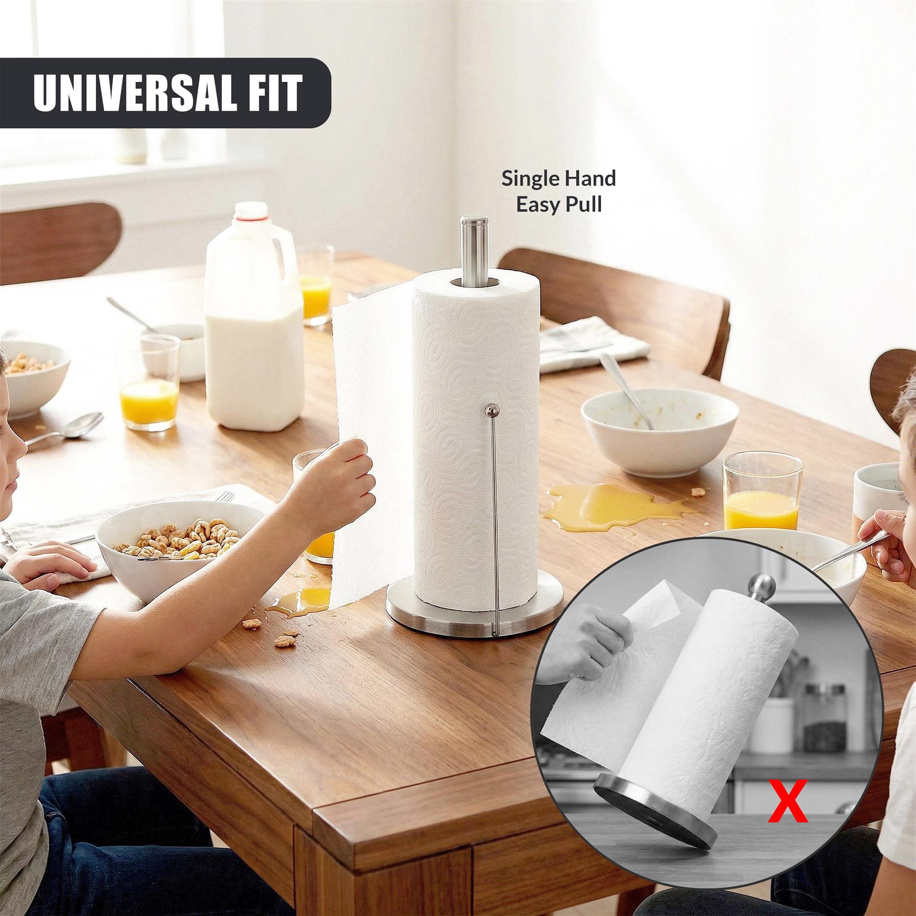 Kitchen Roll Holder with Tension Arm