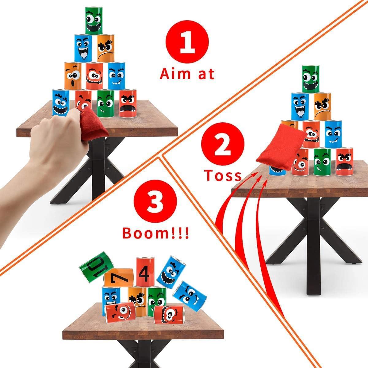 Tin Can Alley Bean Bag Toss Game by The Magic Toy Shop - The Magic Toy Shop