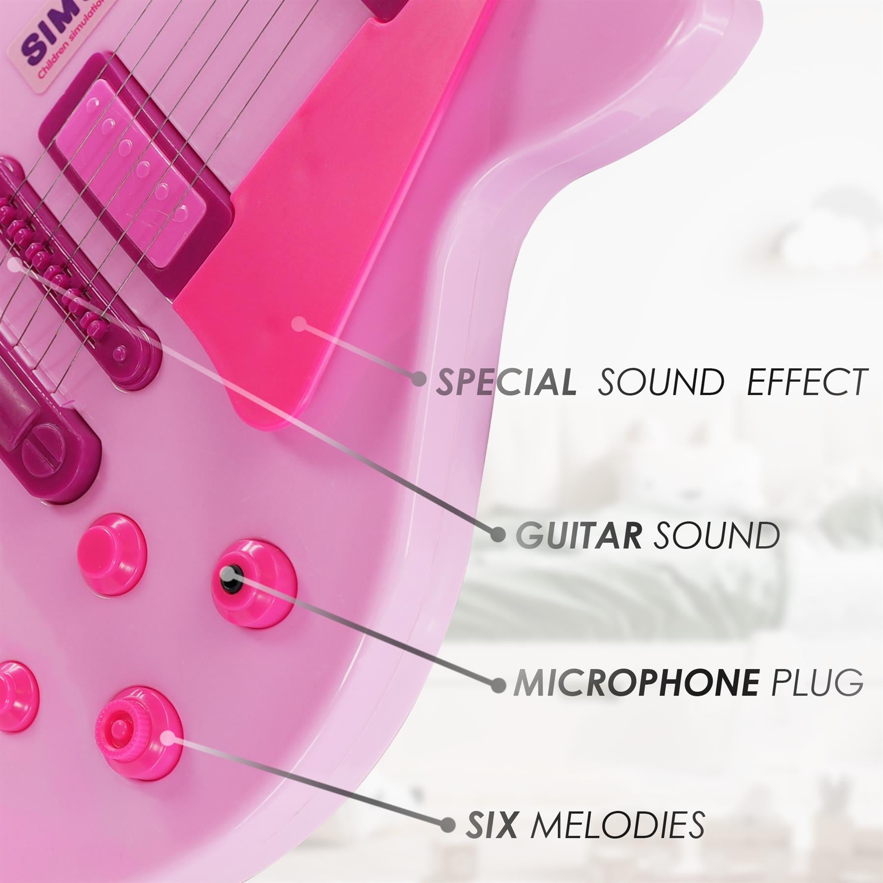 Pink Guitar Playset with Microphone & Stand by The Magic Toy Shop - The Magic Toy Shop