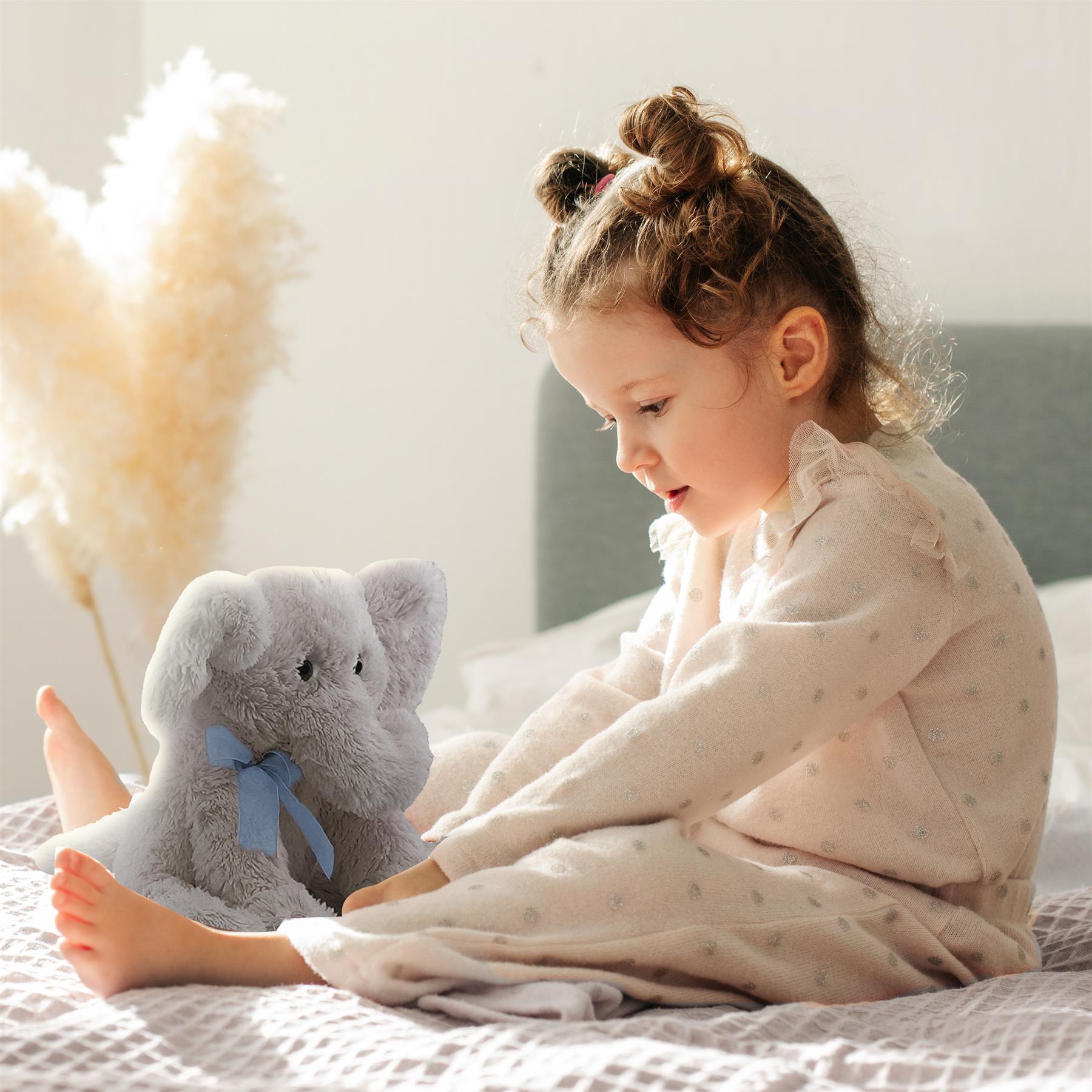 Grey Plush Elephant Soft Toys