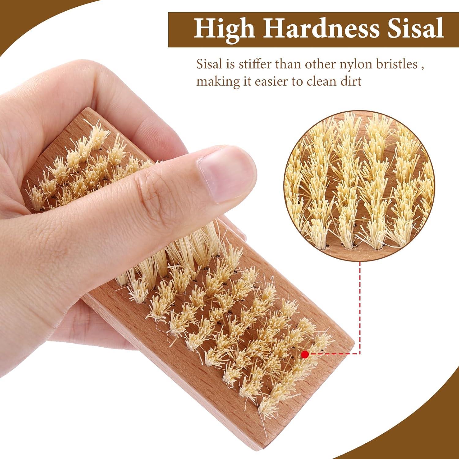 Double Sided Wooden Nail Scrubbing Brushes by GEEZY - The Magic Toy Shop