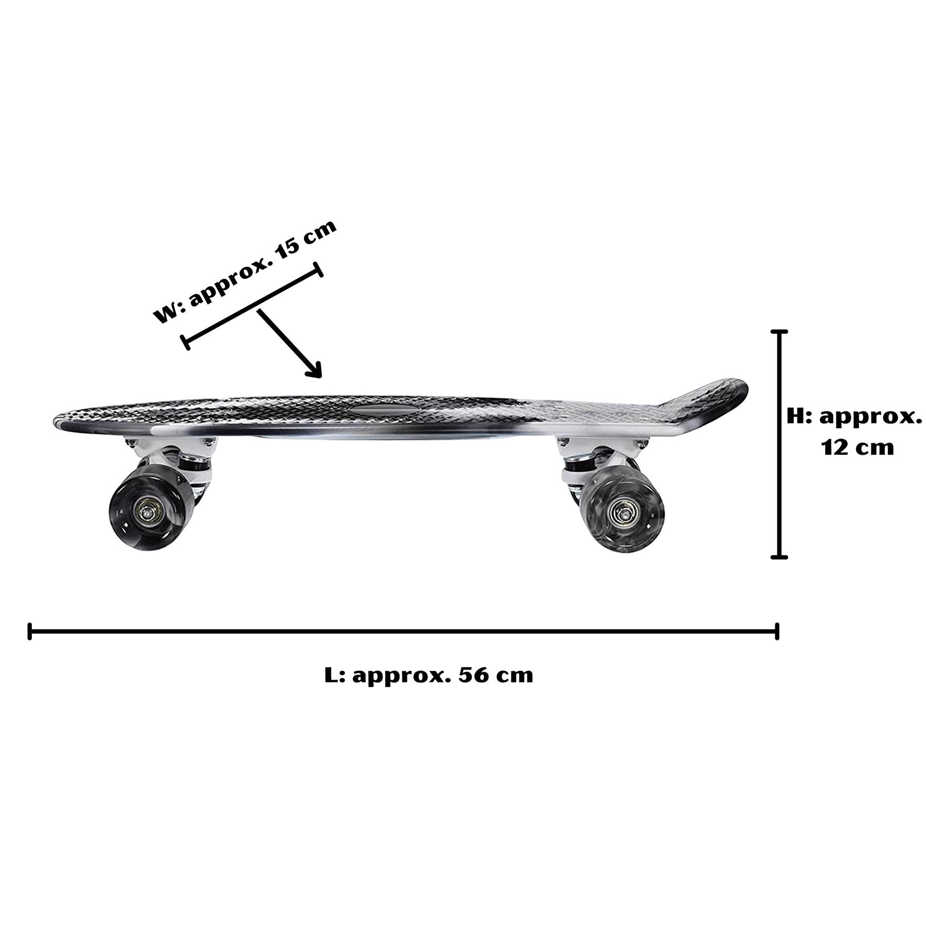 Retro Skateboard Black by The Magic Toy Shop - The Magic Toy Shop