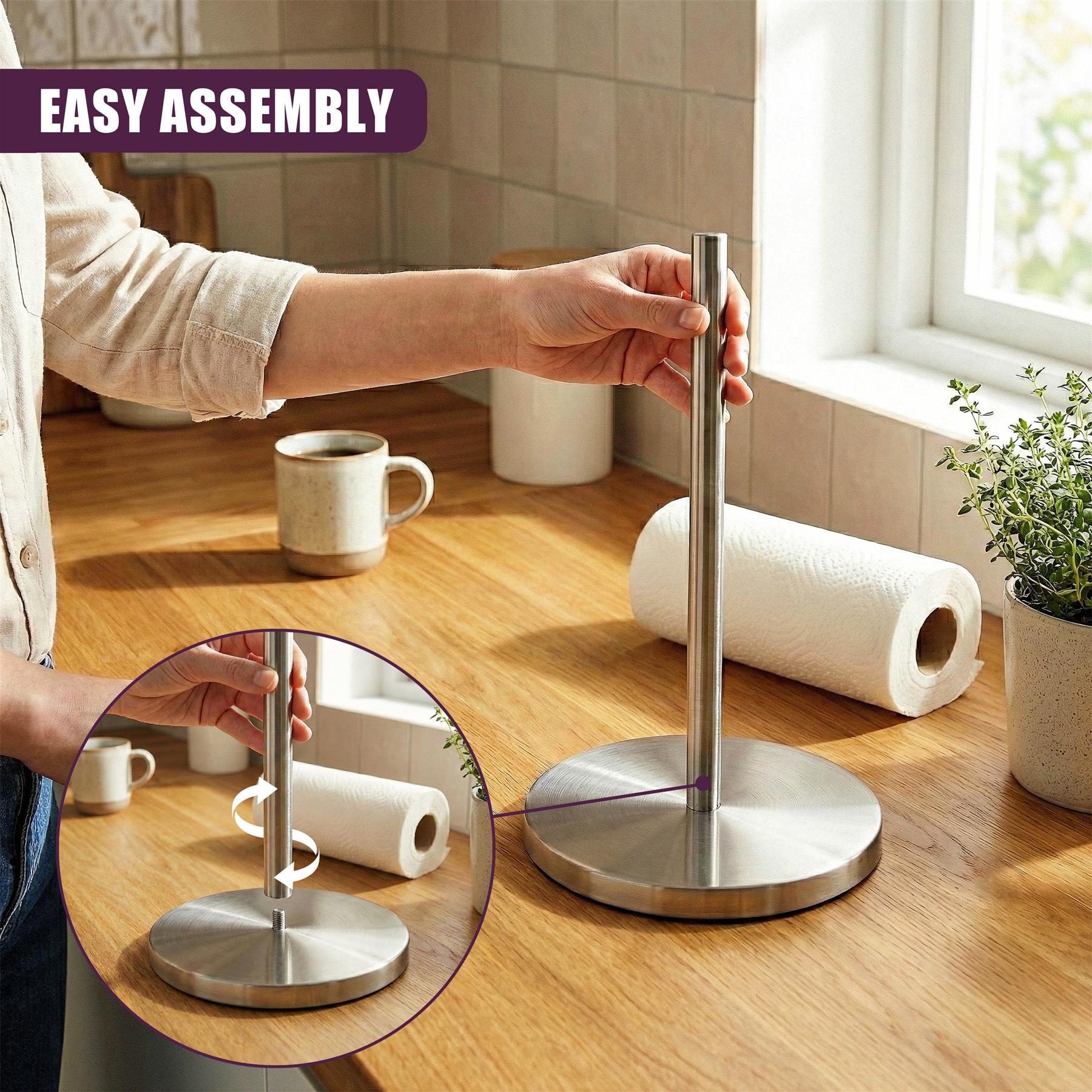 Stainless Steel Kitchen Roll Holder