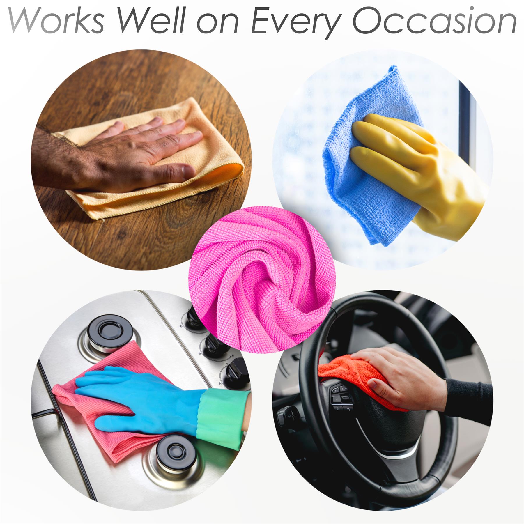 Set Of 10 Microfibre Cleaning Cloths by MTS - The Magic Toy Shop