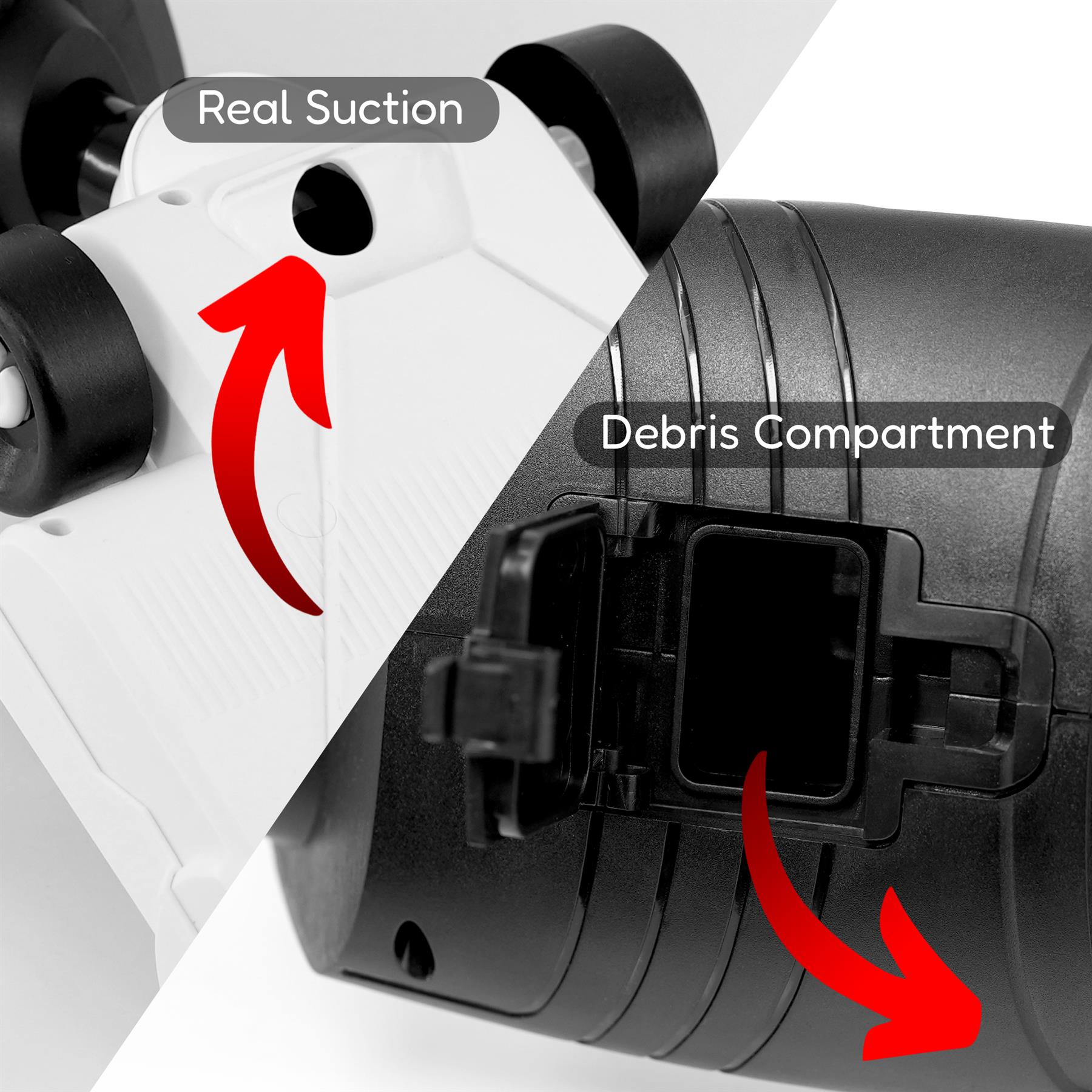 Kids Toy Hoover with Suction and Sounds by The Magic Toy Shop - The Magic Toy Shop