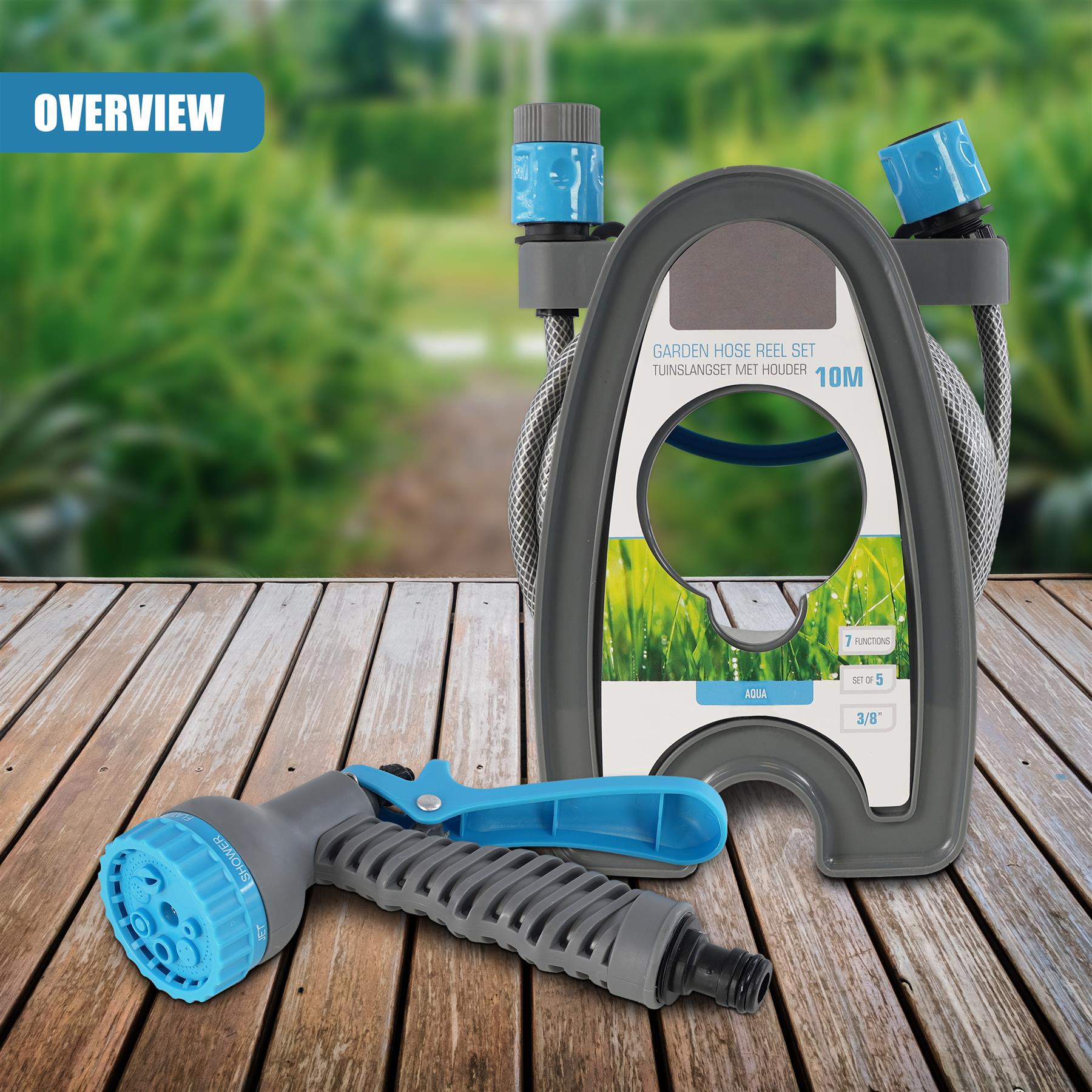 Garden Hose Reel Set - 5 Pcs by GEEZY - The Magic Toy Shop