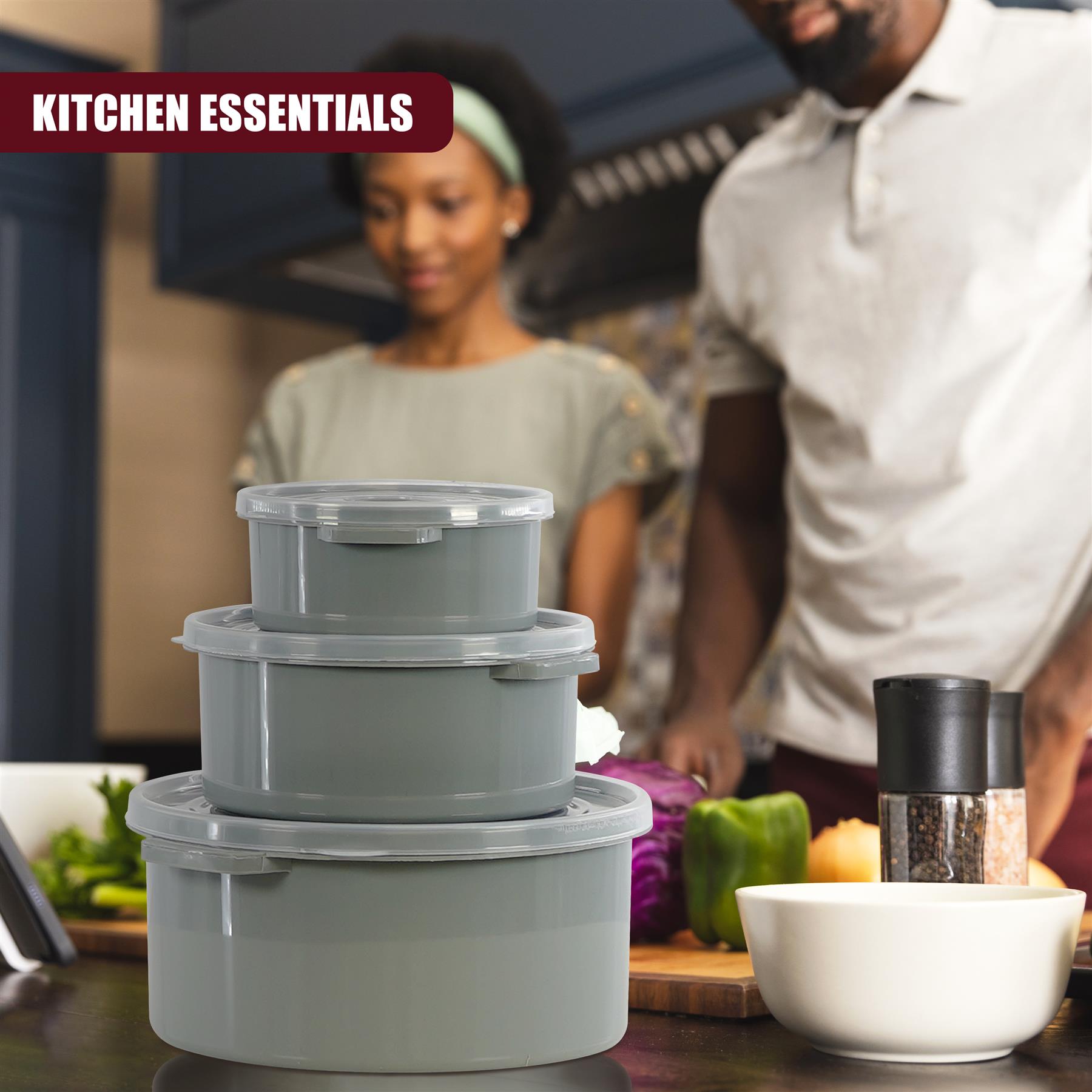 Microwave Bowls with Vented Lids - Set of 3 by GEEZY - The Magic Toy Shop