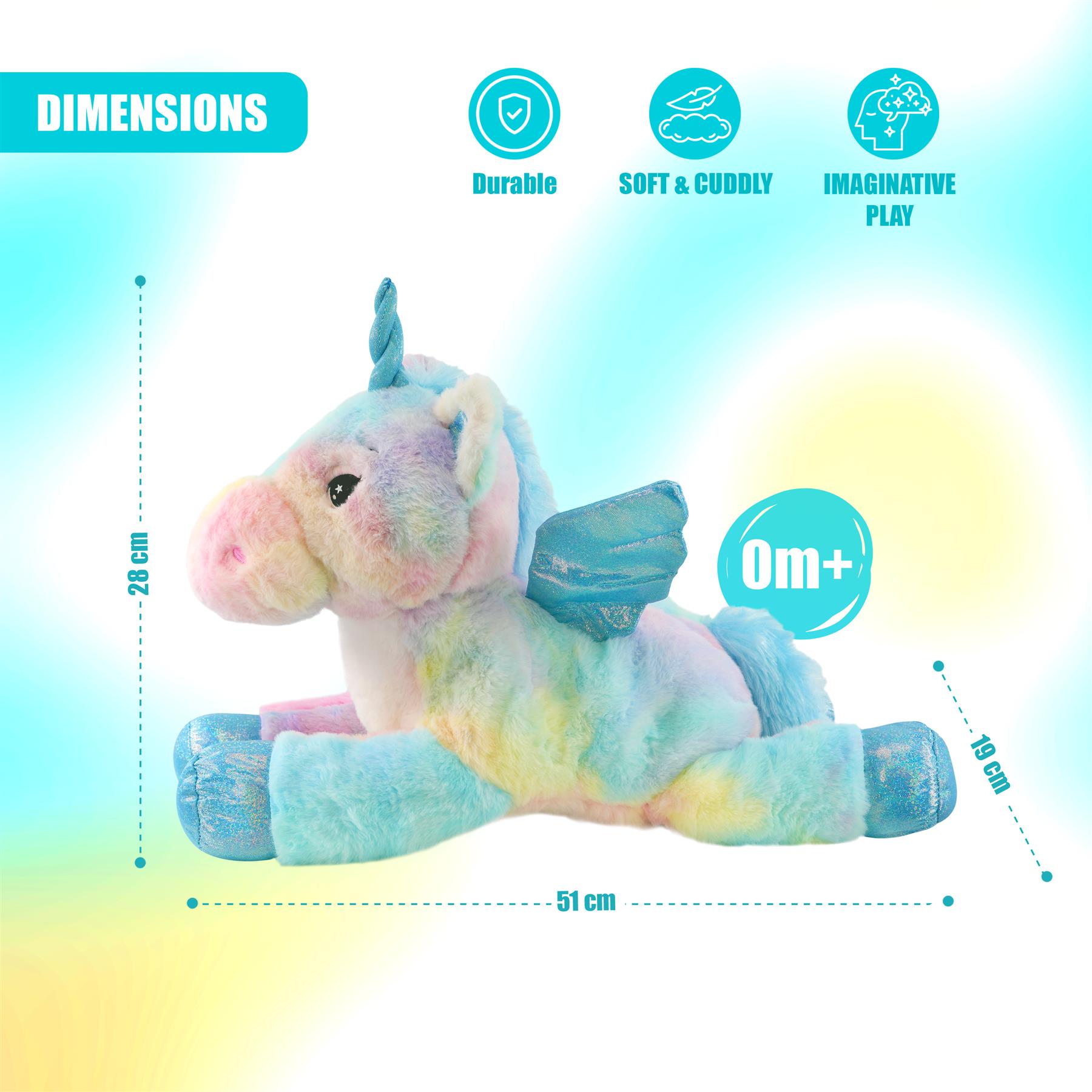 Unicorn with Sparkling Wings - Soft Toy by The Magic Toy Shop - The Magic Toy Shop