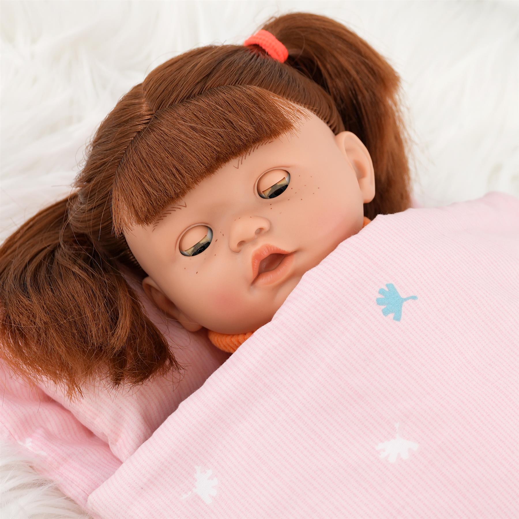 BiBi Sleeping Ginger Girl Doll (45 cm / 18") by BiBi Doll - The Magic Toy Shop