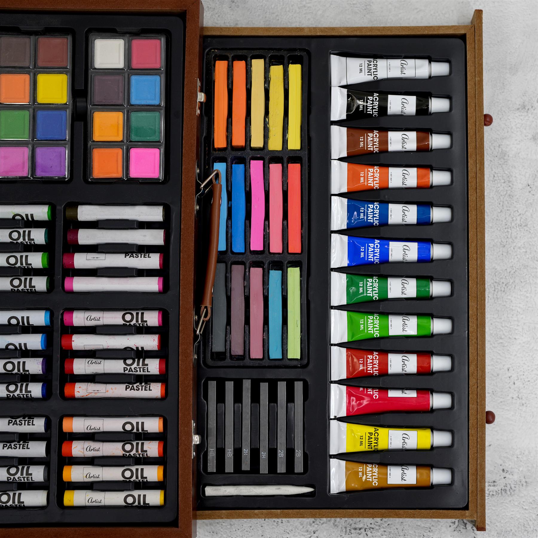 112 PCS Wooden Case Kids Art Set by The Magic Toy Shop - The Magic Toy Shop