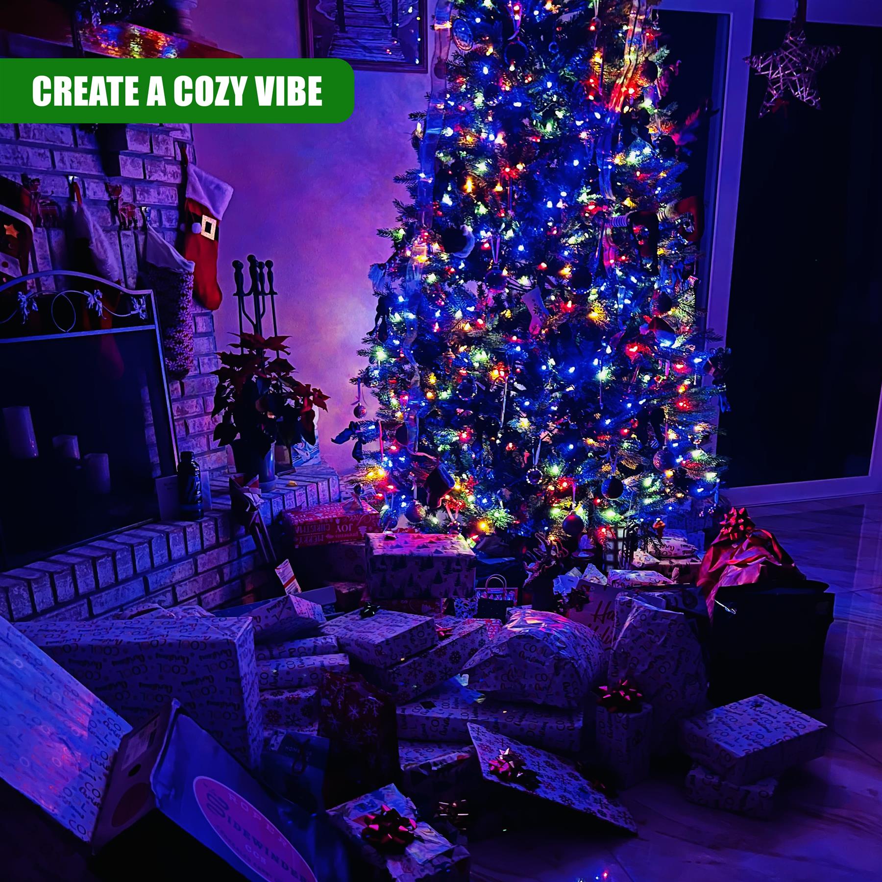 300 LED Cluster Christmas Lights - Multicolour by GEEZY - The Magic Toy Shop
