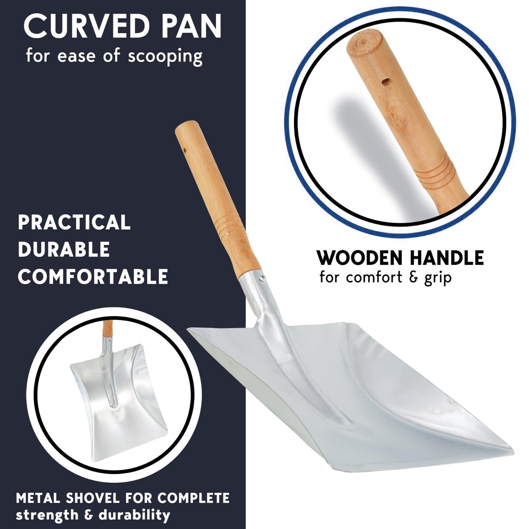 Metal Coal Shovel 8"