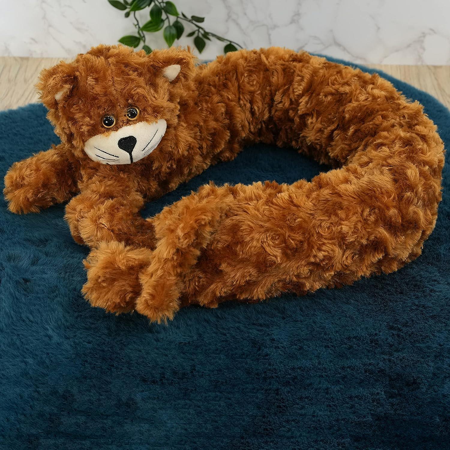 Novelty Draught Excluder for Doors Brown Cat Design by GEEZY - The Magic Toy Shop