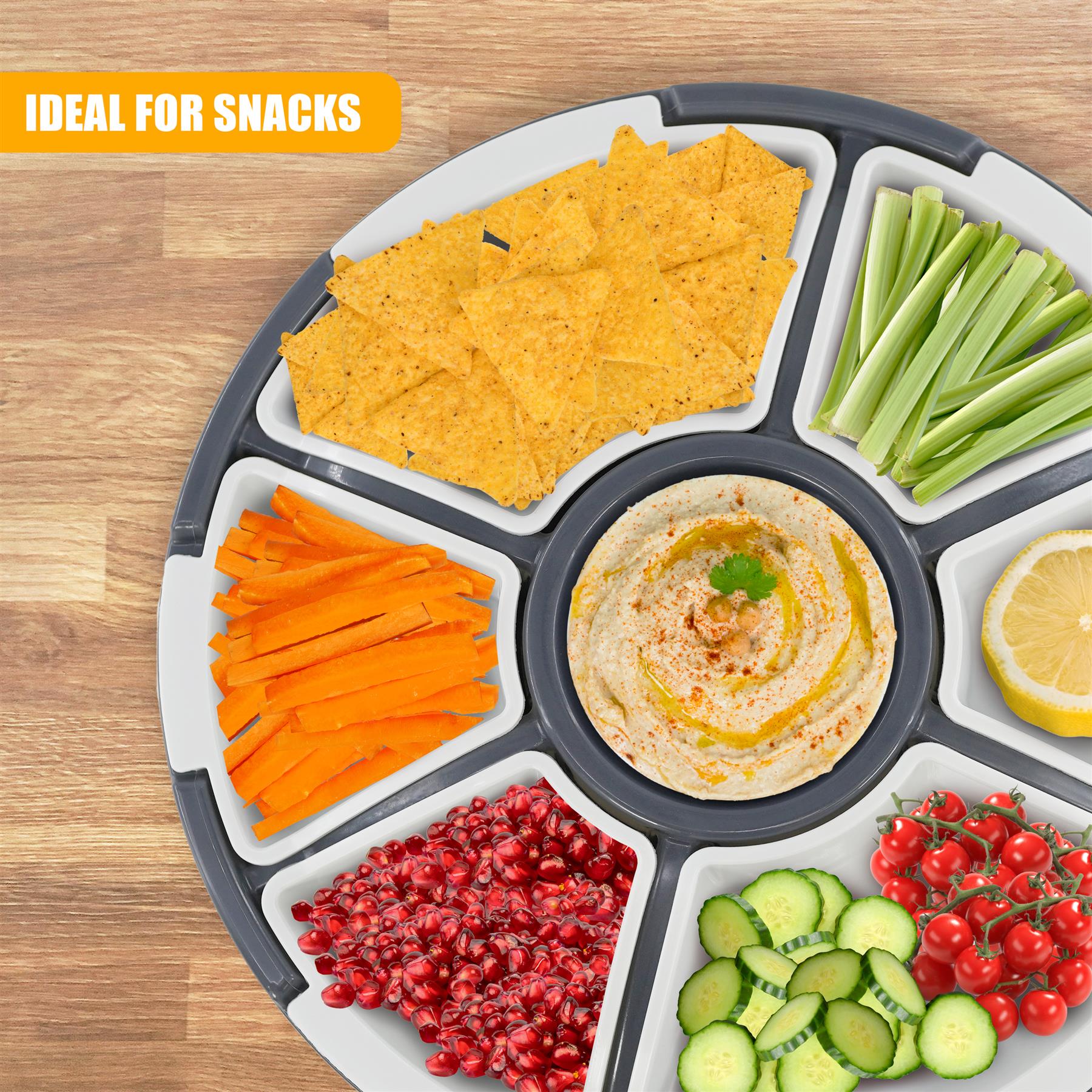 Round Snack Tray with Lid by GEEZY - The Magic Toy Shop