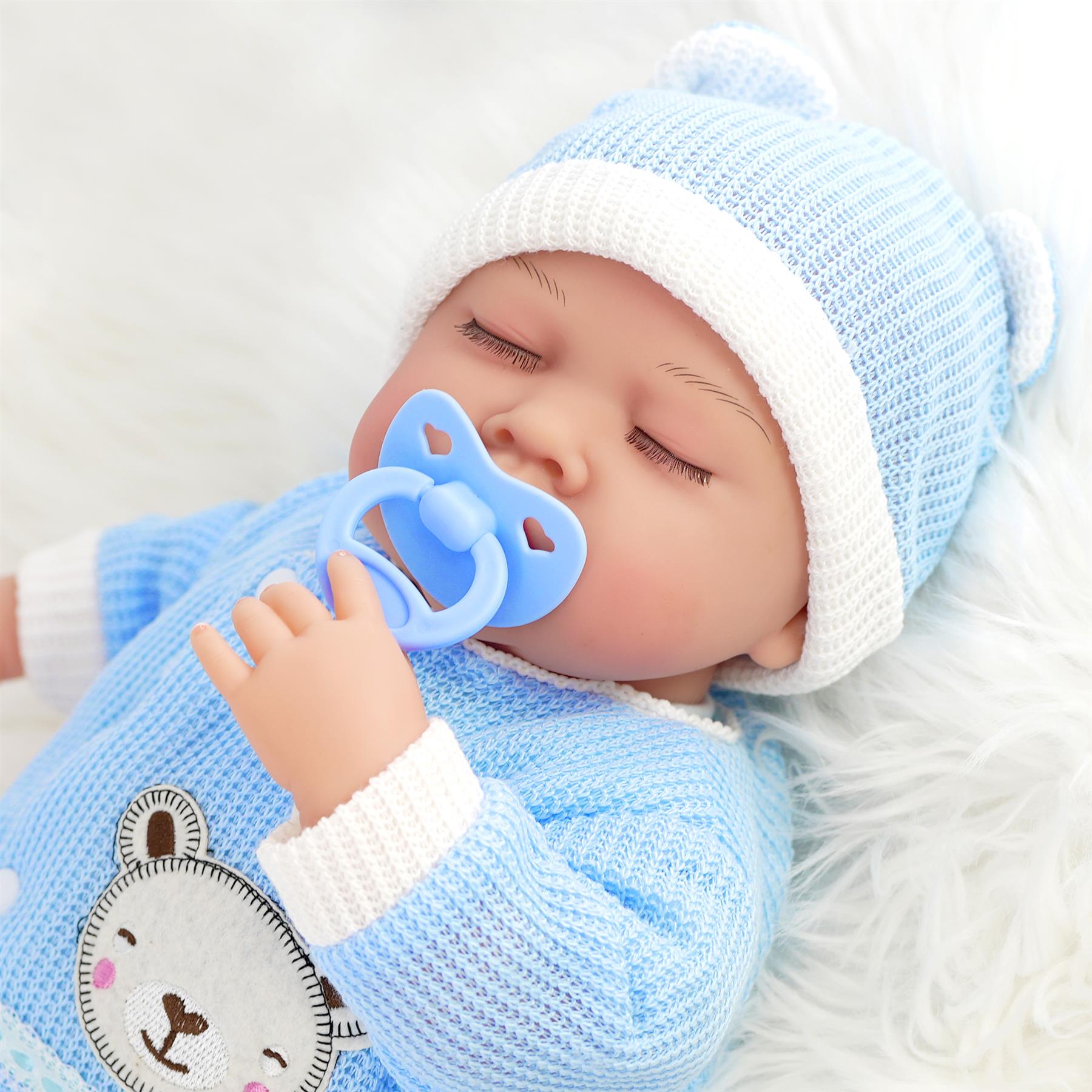 BiBi Doll Reborn Sleeping Boy "Periwinkle" (50 cm / 20") by BiBi Doll - The Magic Toy Shop