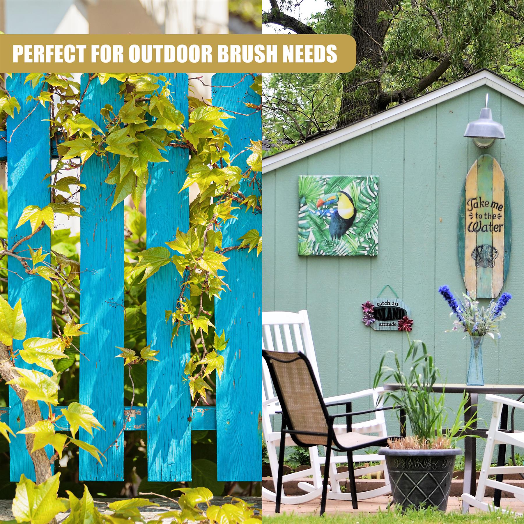 Shed & Fence Paint Brush With a Clip by GEEZY - The Magic Toy Shop