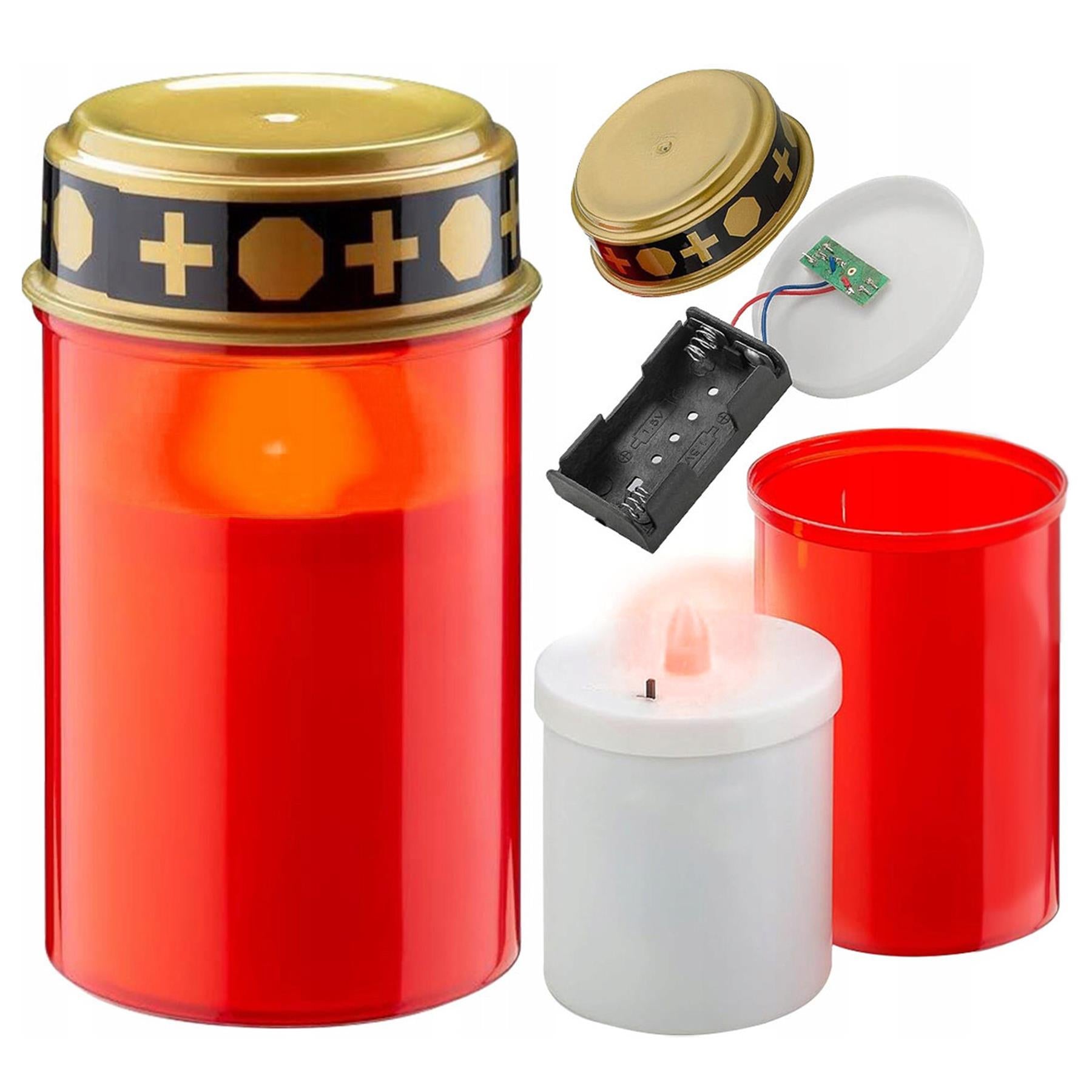 Set of 2 LED Grave Candles