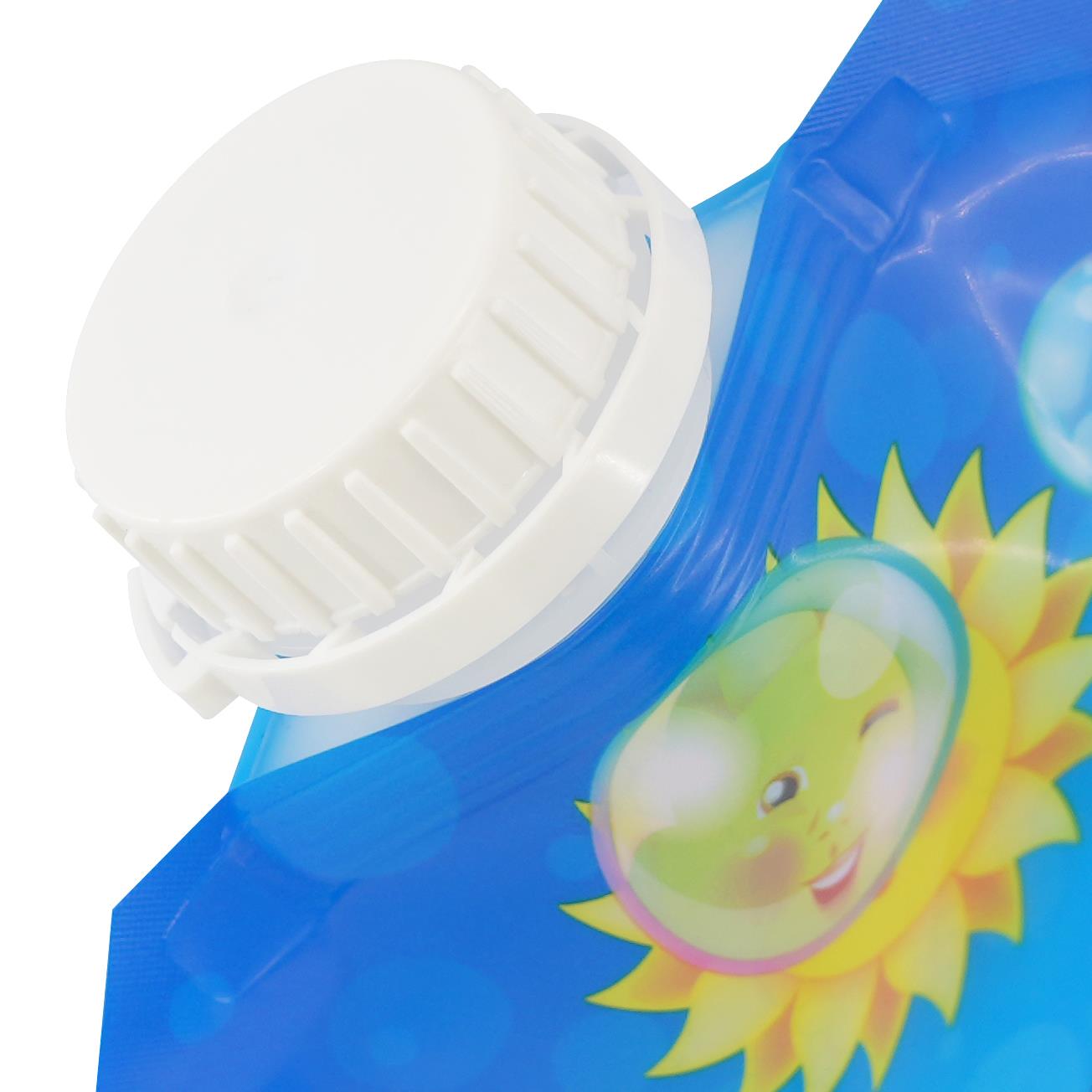 Bottle with cap and sun-themed label. - The Magic Toy Shop