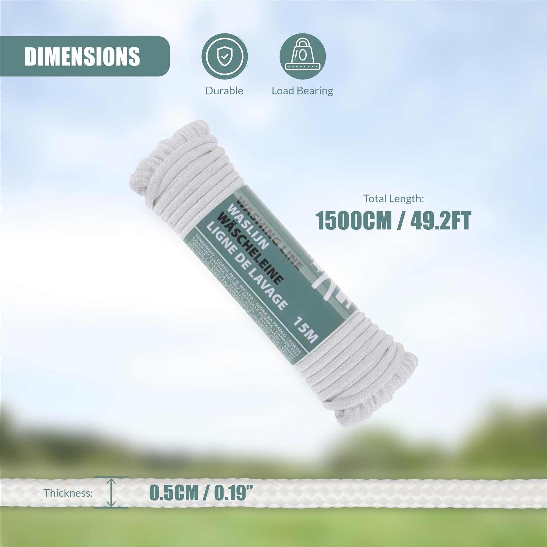 Clothes Line 15m by GEEZY - The Magic Toy Shop