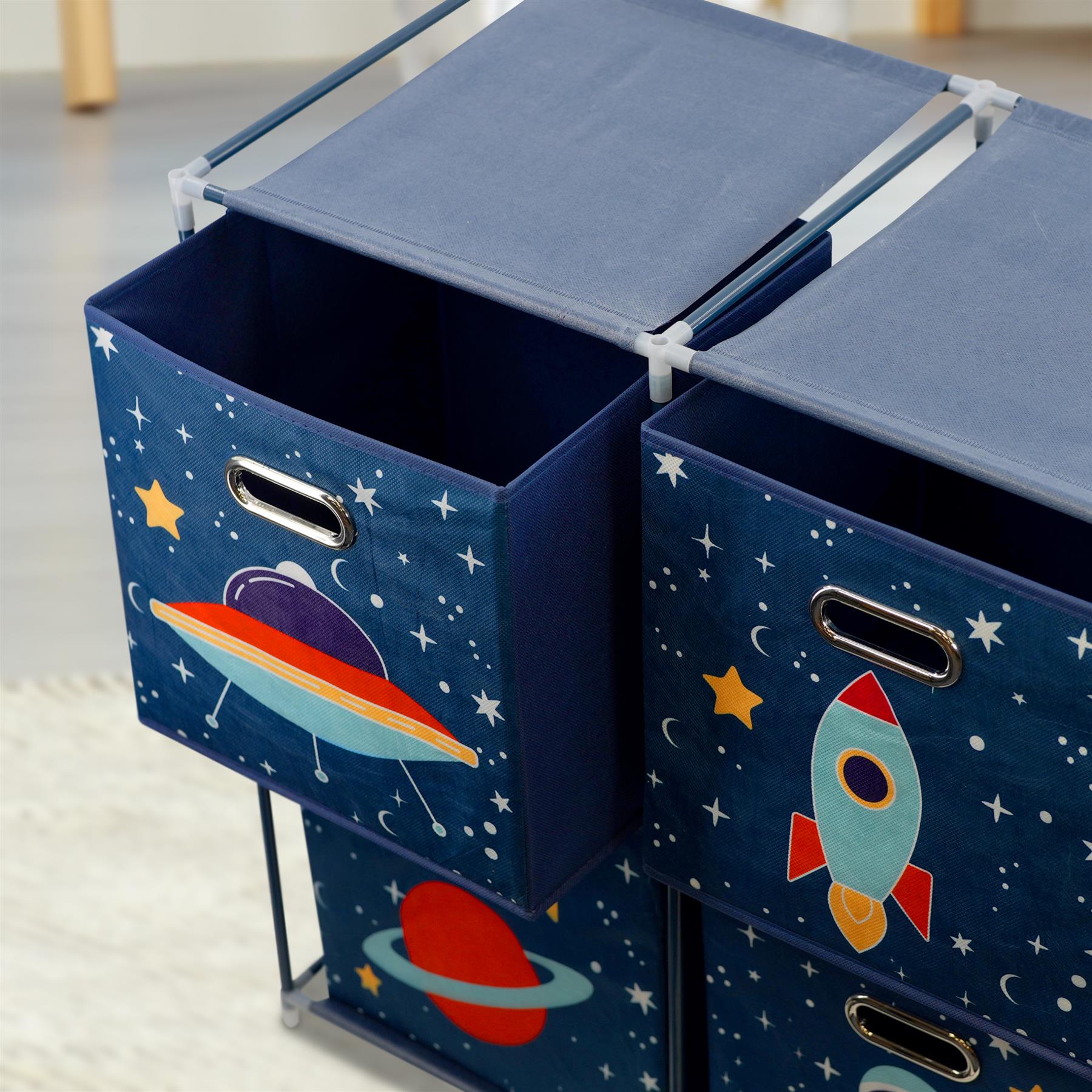 Kids Storage Cube Units, Space Theme