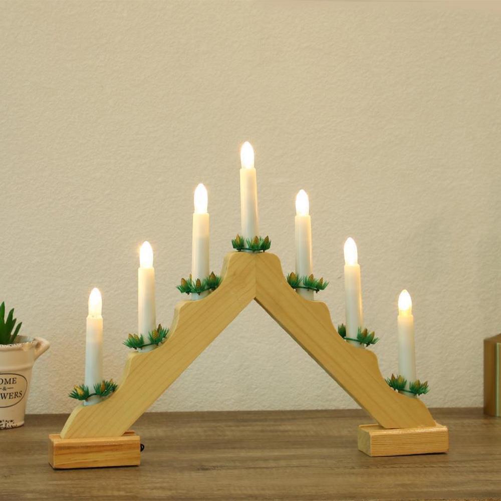 Wooden Candle Bridge With 7 Led Lights by Geezy - The Magic Toy Shop