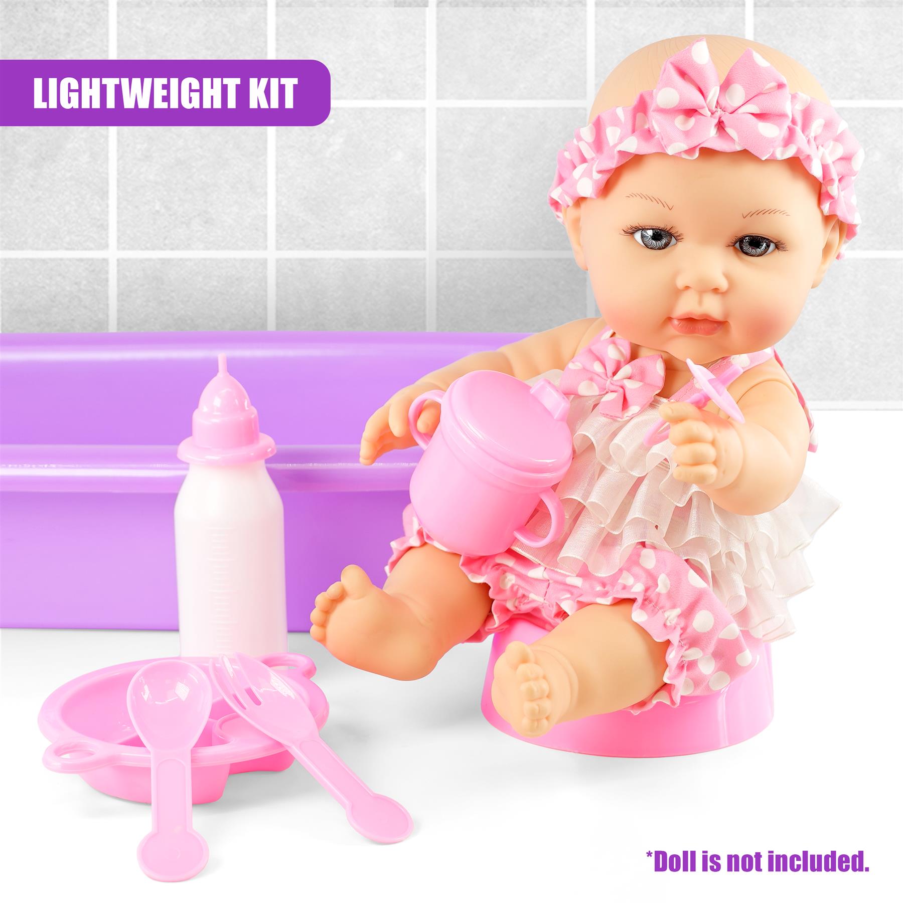 Baby Doll Bath Set with Accessories by BiBi Doll - The Magic Toy Shop