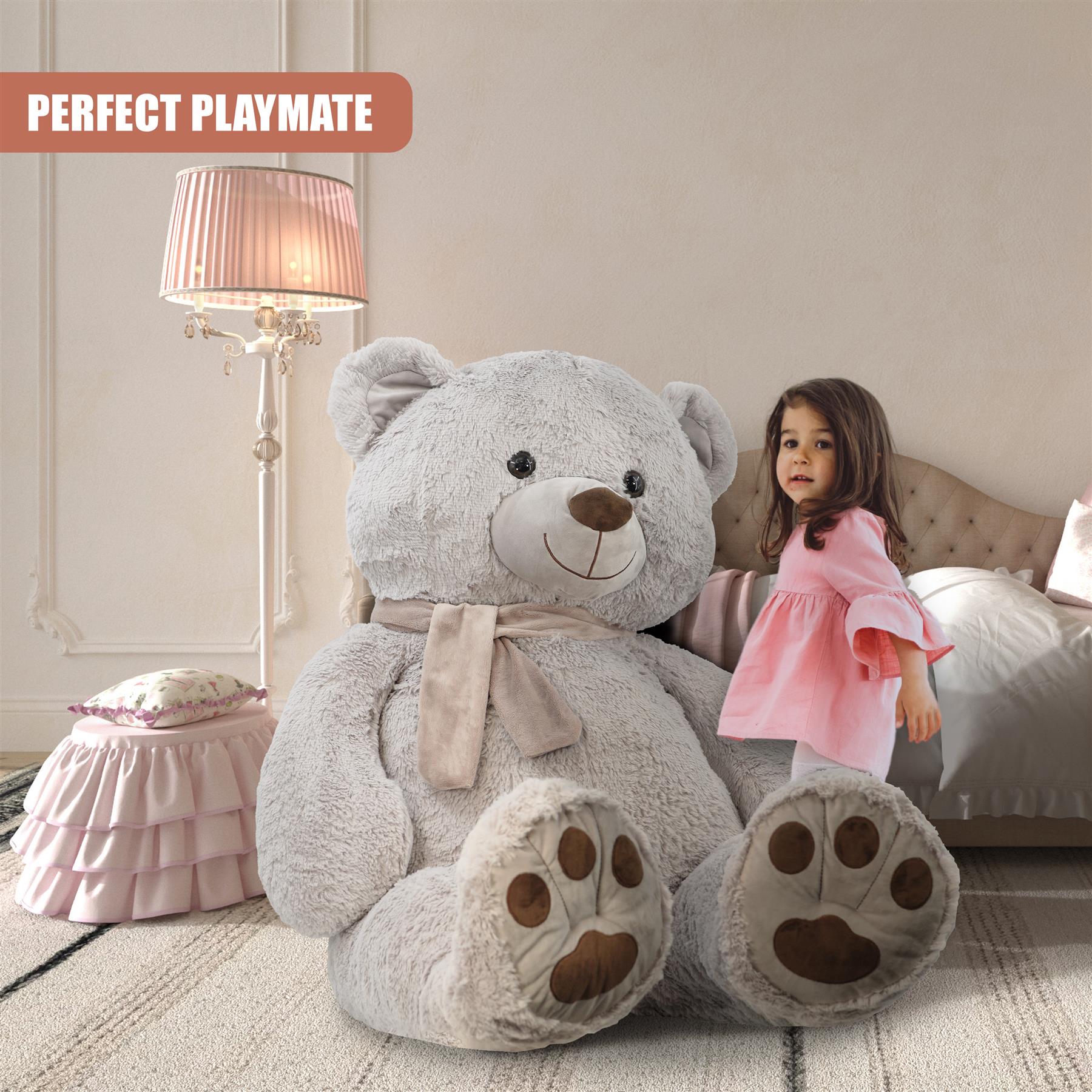 Giant Bear with Scarf 130cm by The Magic Toy Shop - The Magic Toy Shop