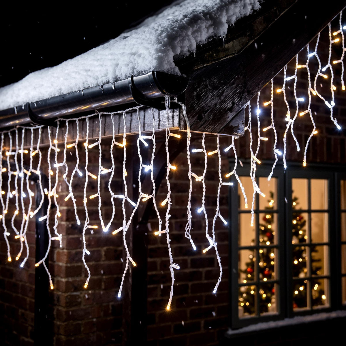 200 Warm White & White Fairy Light With Timer