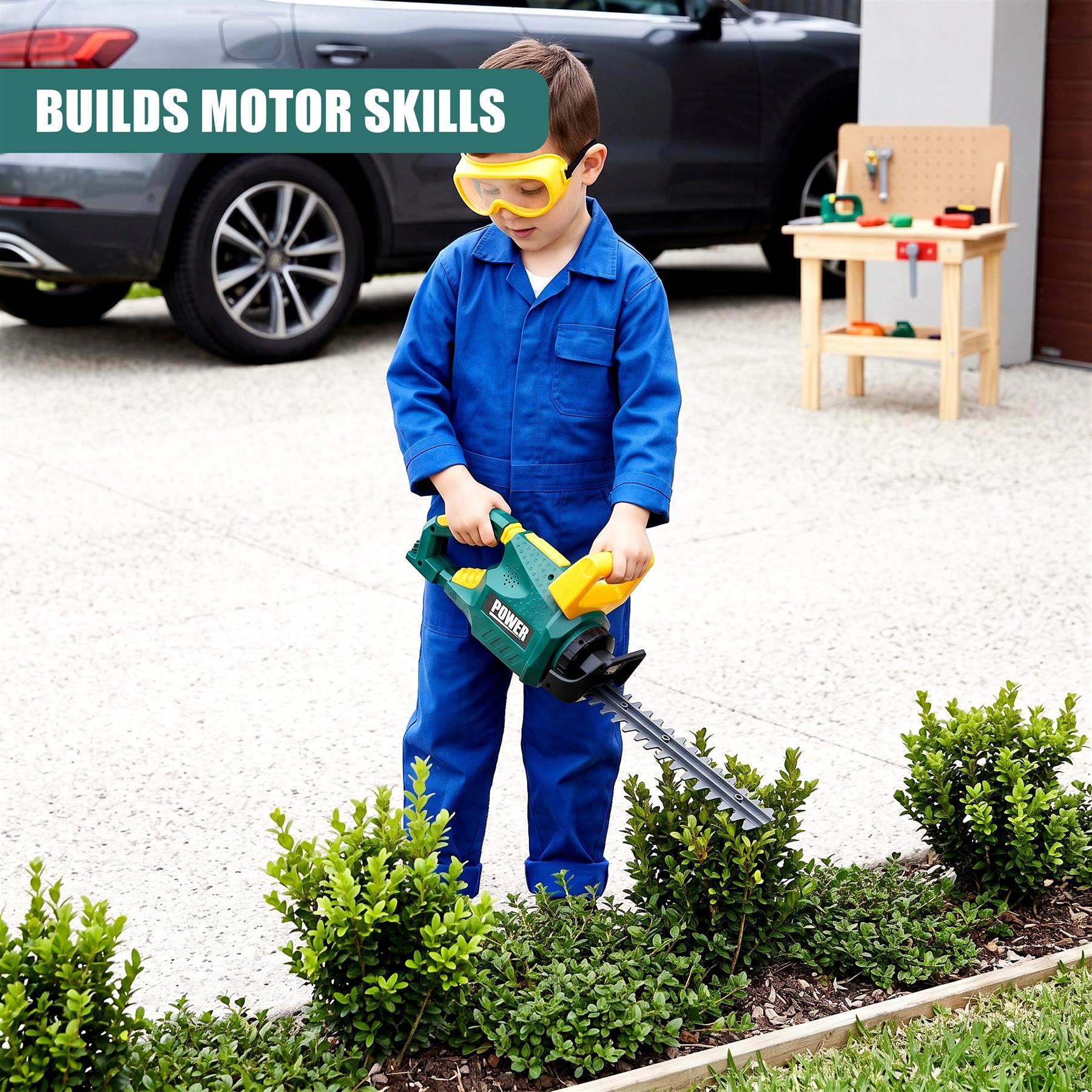Kids Garden Hedge Trimmer Toy with Safety Goggles