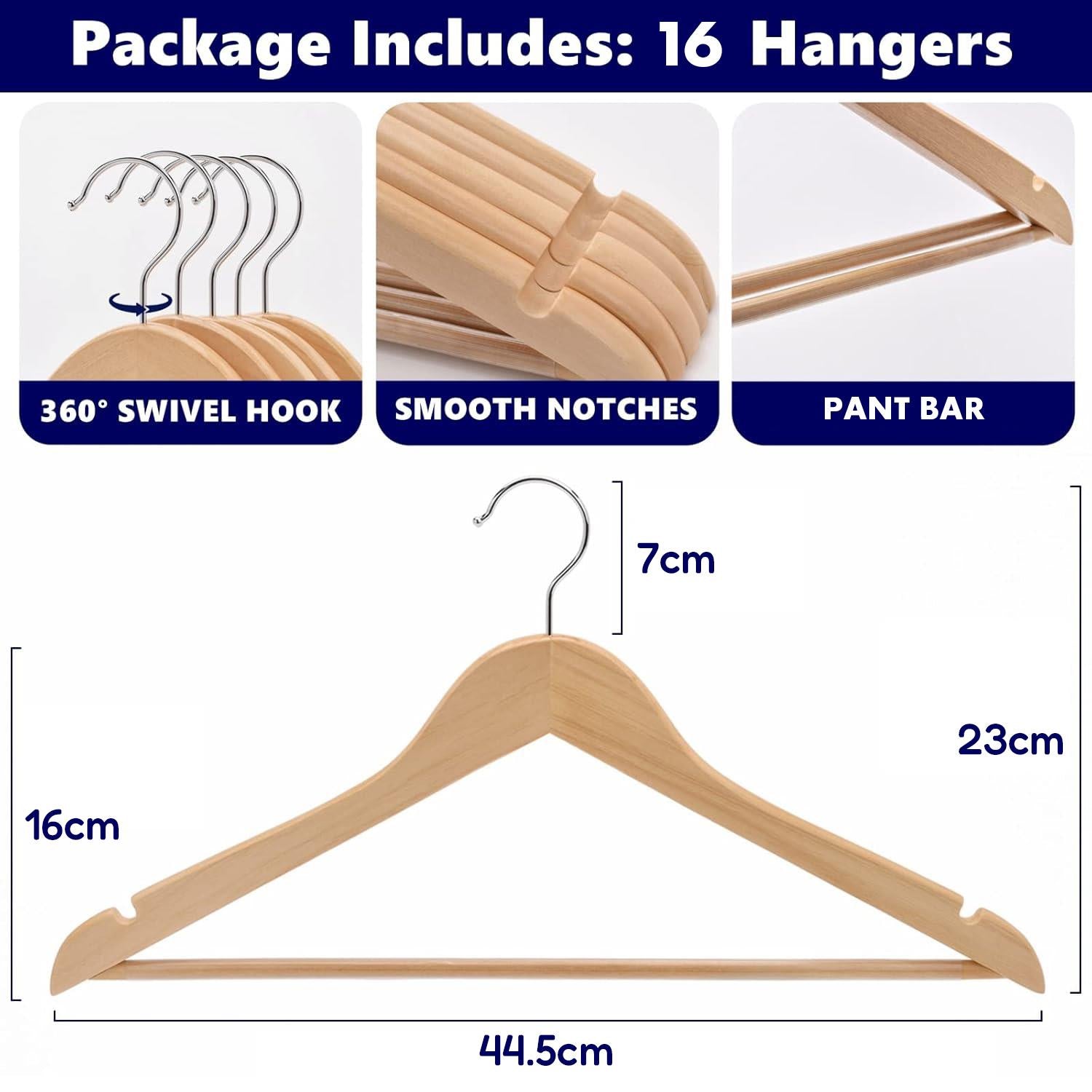 Wooden Coat Hangers by GEEZY - The Magic Toy Shop