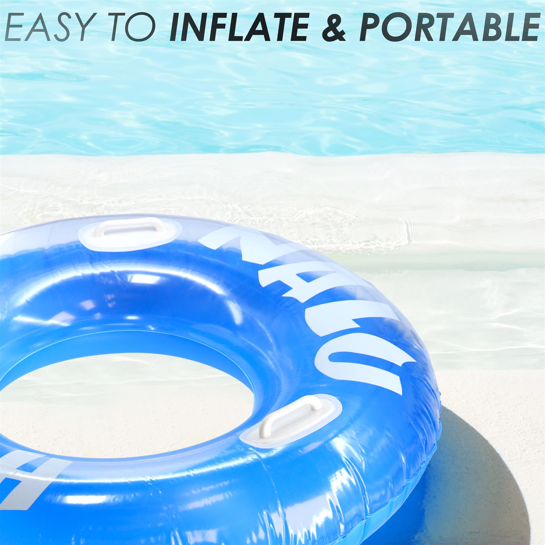 Nalu Blue Turbo Tyre Ring With Handles by Nalu - The Magic Toy Shop