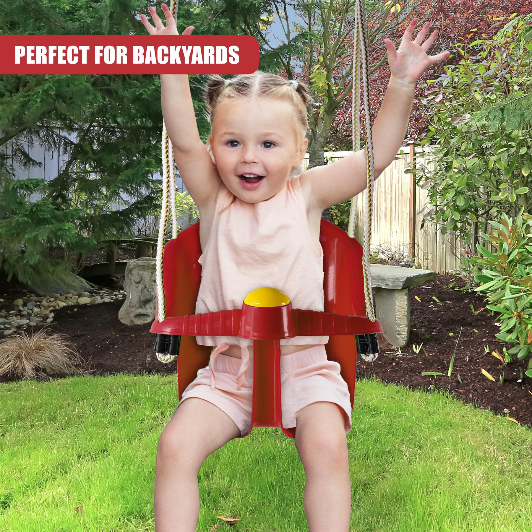 Red Children's Safety Swing Seat by MTS - The Magic Toy Shop