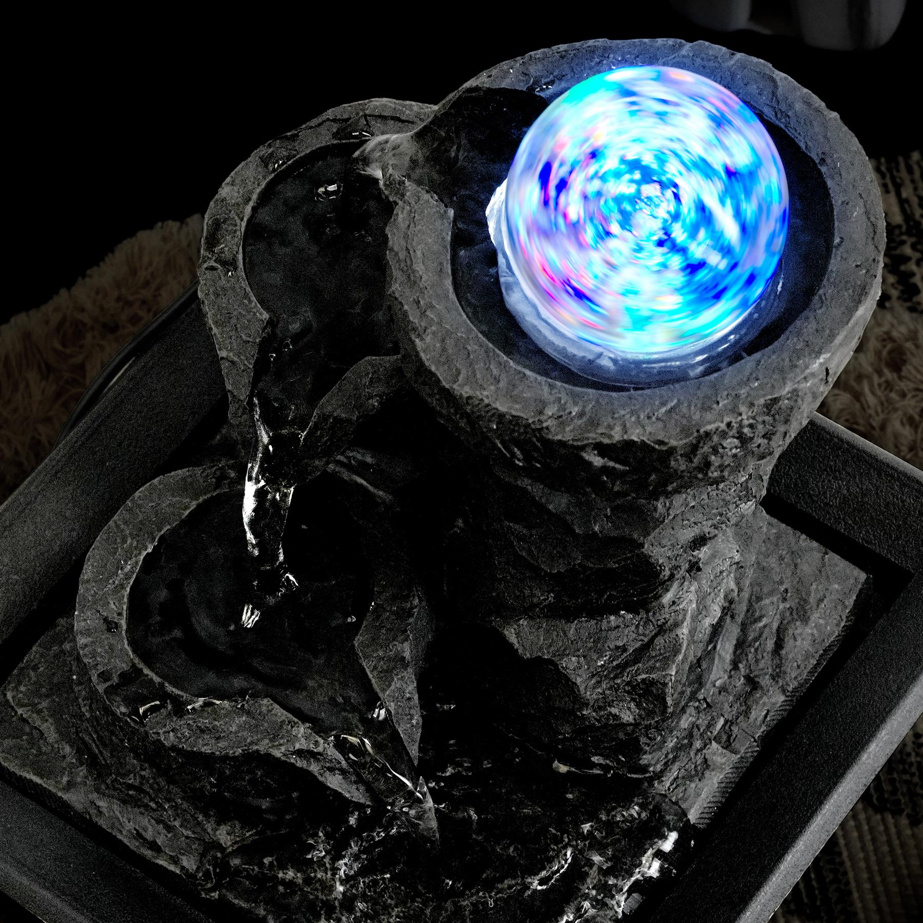 Crystal Ball Water Feature Indoor With LED by GEEZY - The Magic Toy Shop