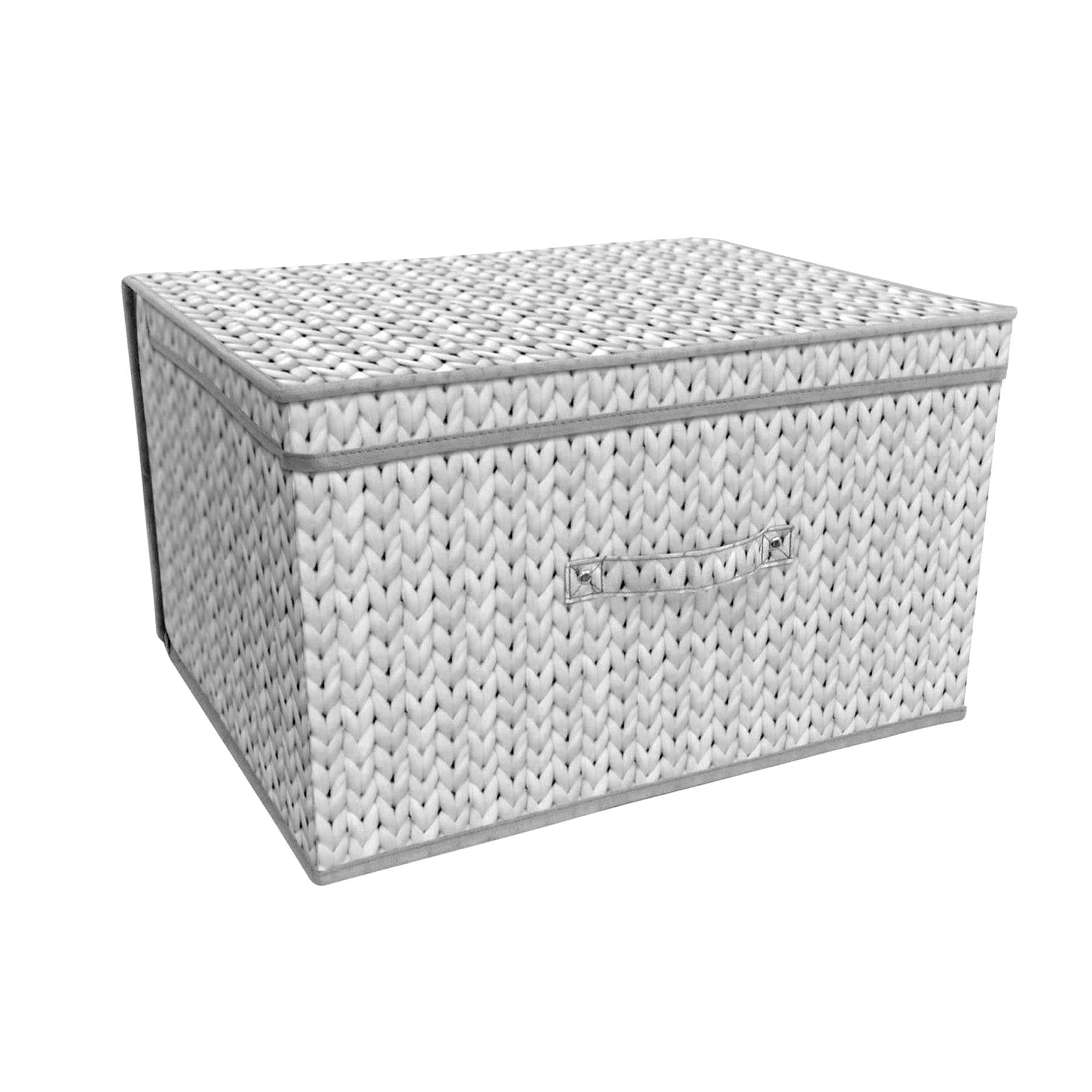 Knit Grey Large Storage Box by GEEZY - The Magic Toy Shop