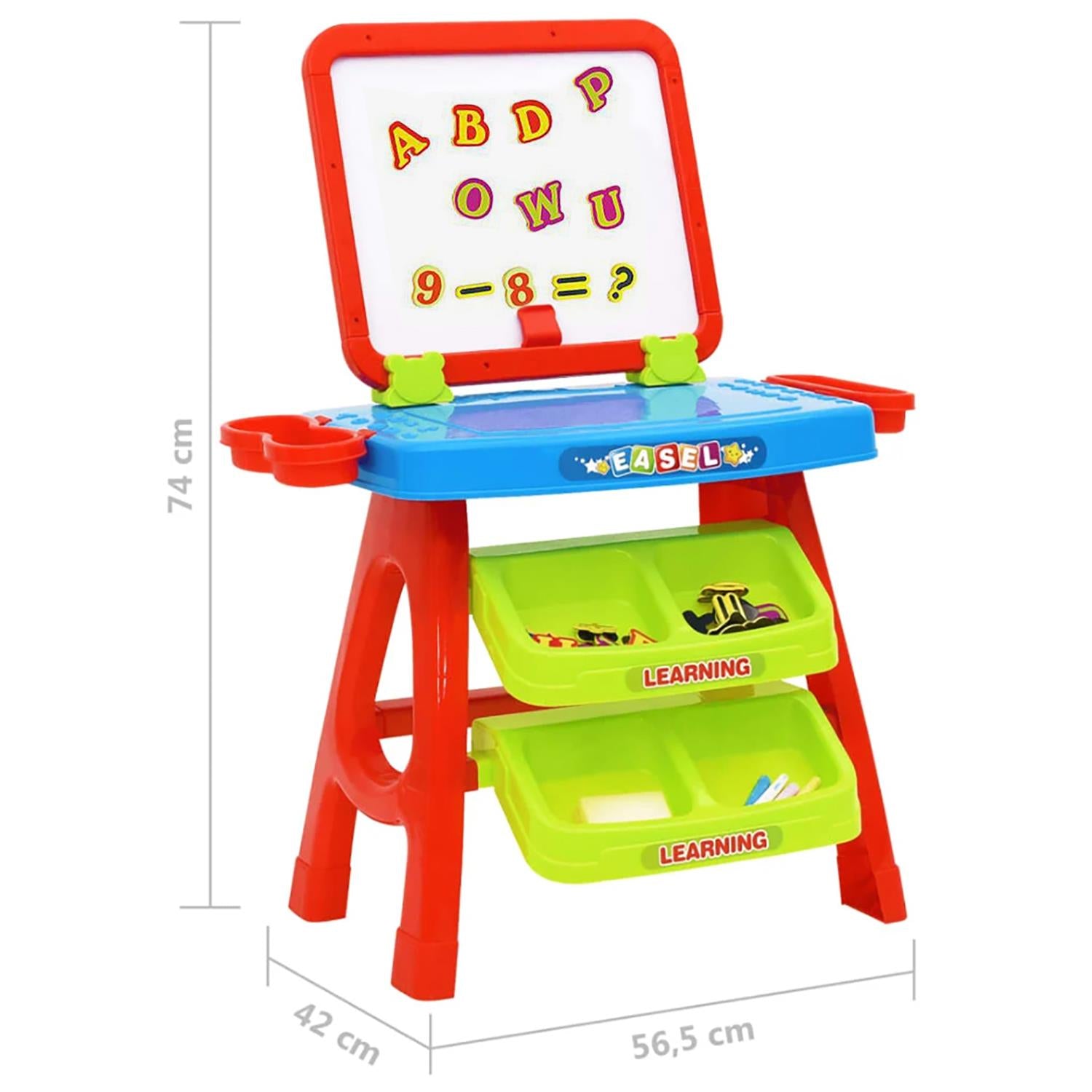 Learning Desk & Magnetic Easel Chalkboard by The Magic Toy Shop - The Magic Toy Shop