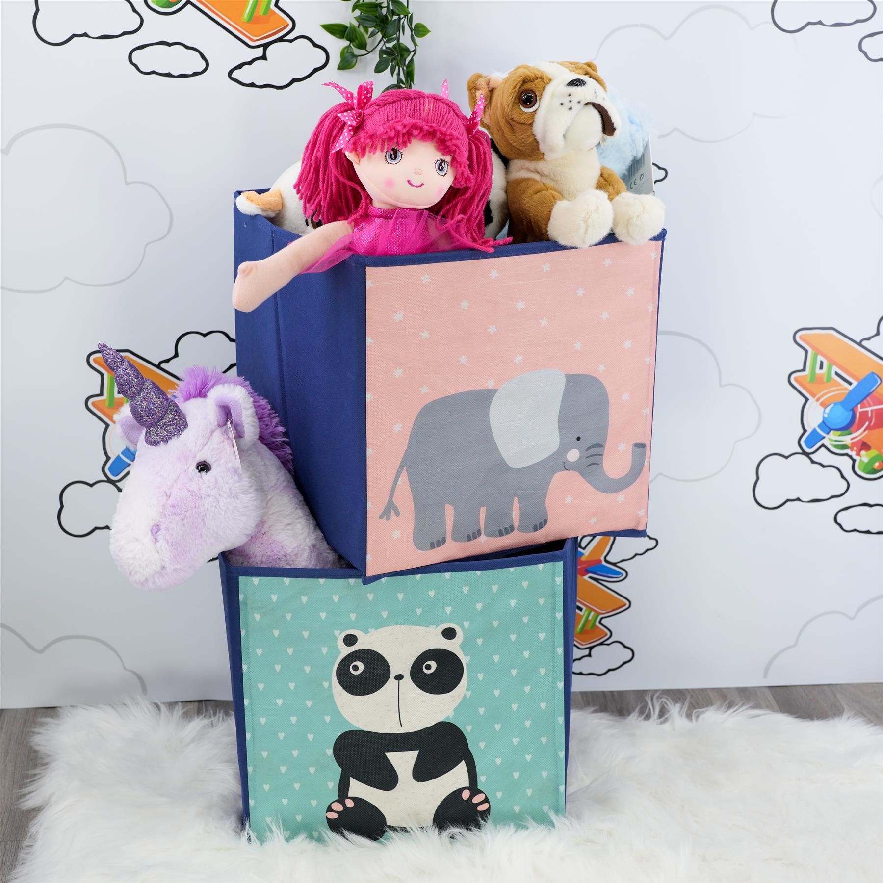 Set of 4 Animal Design Storage Boxes by The Magic Toy Shop - The Magic Toy Shop
