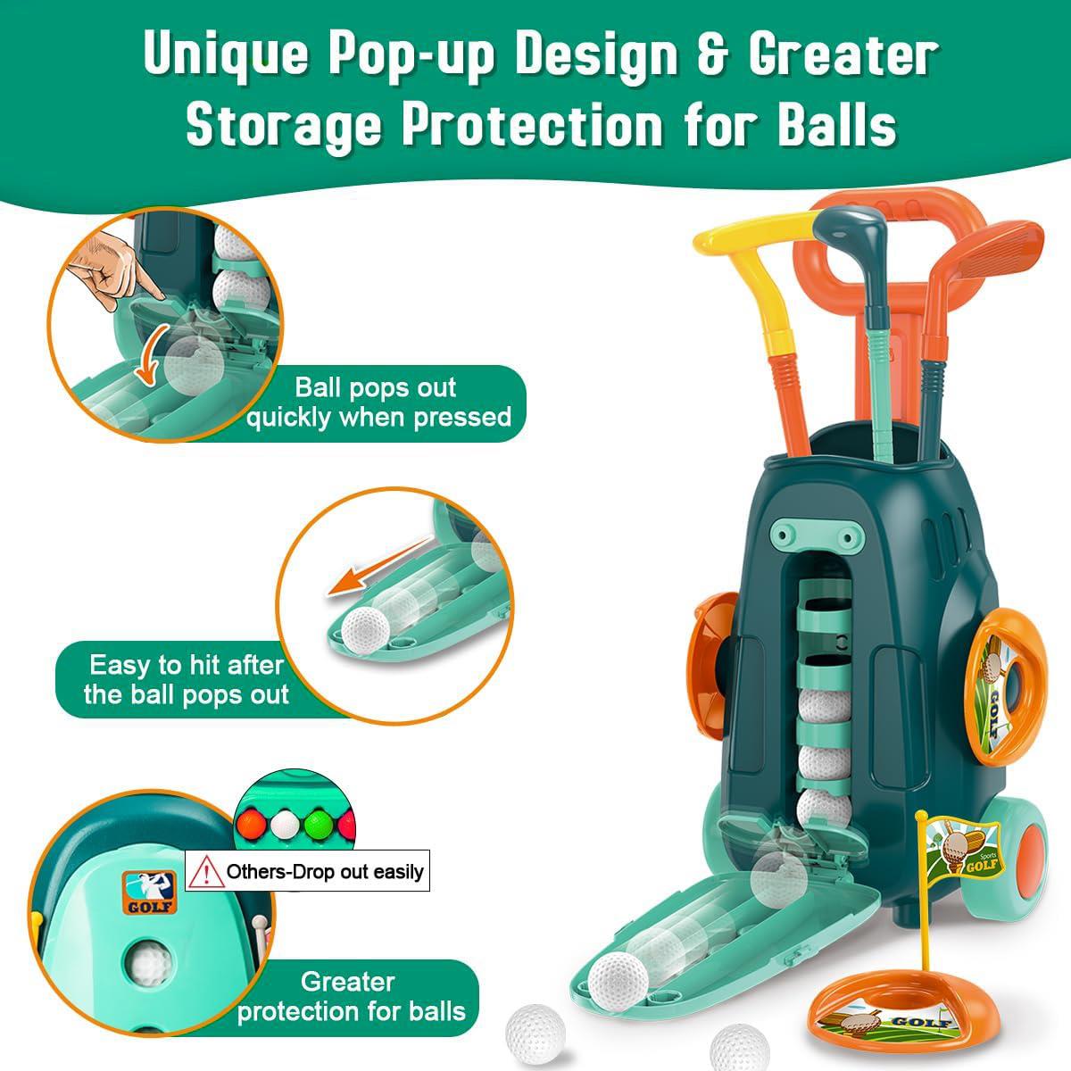 Kids Golf Club Set Indoor Outdoor Sports Toy by The Magic Toy Shop - The Magic Toy Shop