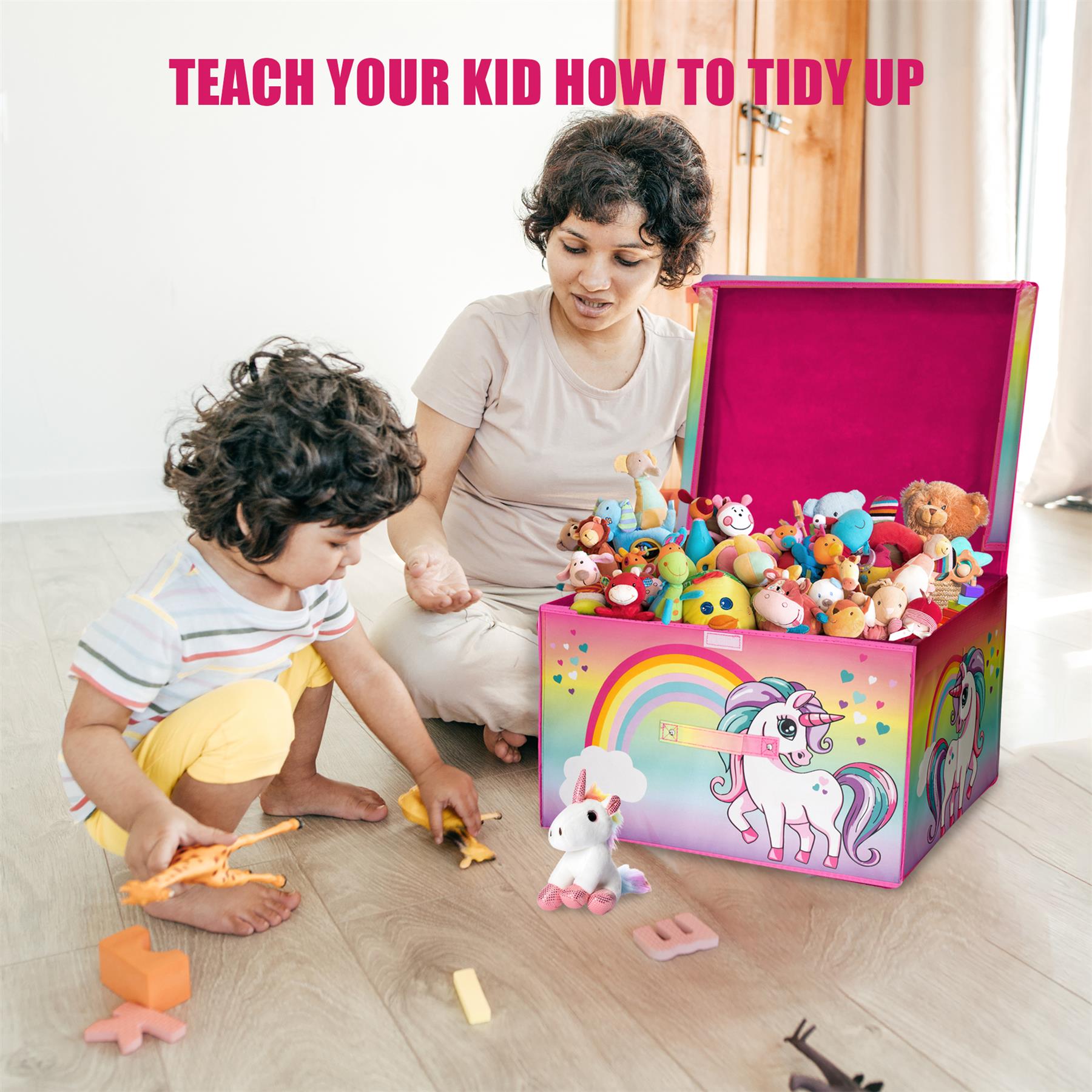 Rainbow Unicorn Storage Box by The Magic Toy Shop - The Magic Toy Shop